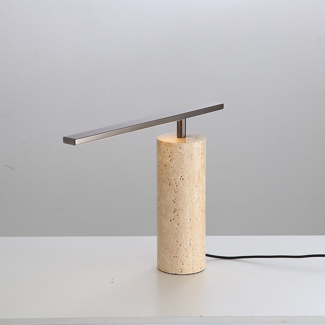 Travertine Table Lamp JA049 - Desk\table Lamps - ebarza Furniture UAE | Shop Modern Furniture in Abu Dhabi & Dubai - مفروشات ايبازرا في الامارات | تسوق اثاث عصري وديكورات مميزة في دبي وابوظبي