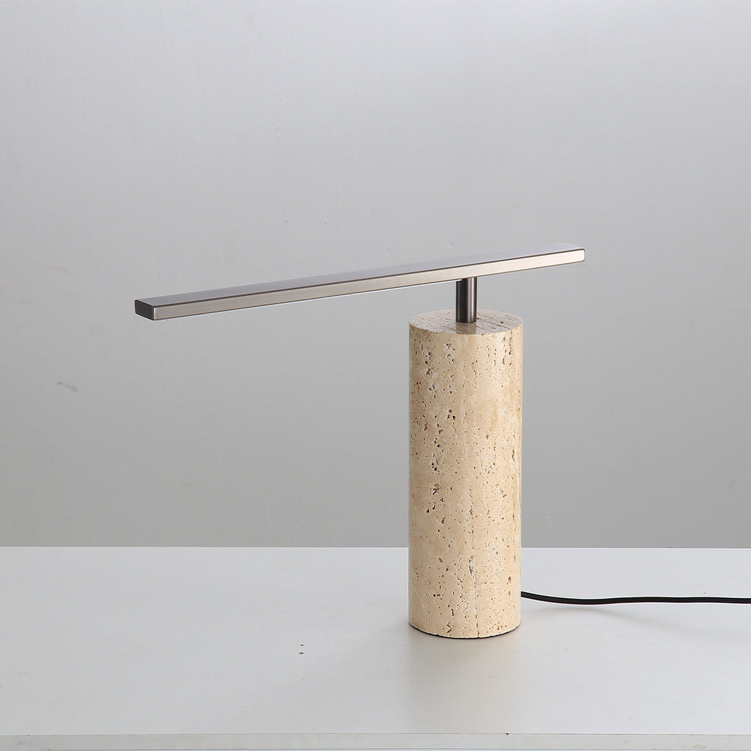 Travertine Table Lamp JA049 - Desk\table Lamps - ebarza Furniture UAE | Shop Modern Furniture in Abu Dhabi & Dubai - مفروشات ايبازرا في الامارات | تسوق اثاث عصري وديكورات مميزة في دبي وابوظبي