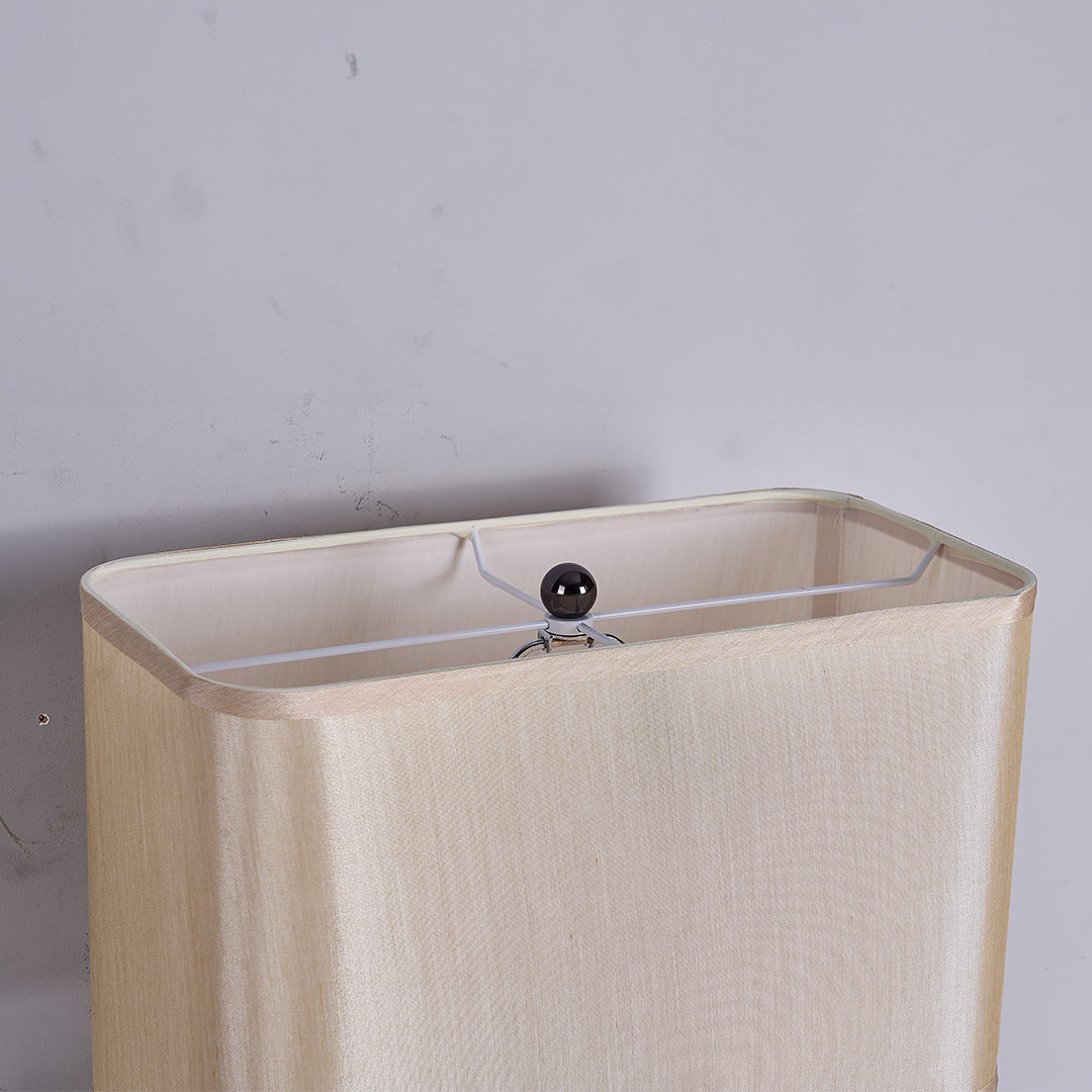 Travertine White Shade Table Lamp JA050 - Desk\table Lamps - ebarza Furniture UAE | Shop Modern Furniture in Abu Dhabi & Dubai - مفروشات ايبازرا في الامارات | تسوق اثاث عصري وديكورات مميزة في دبي وابوظبي