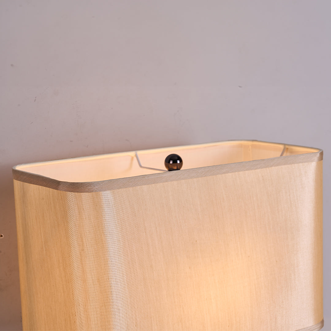 Travertine White Shade Table Lamp JA050 - Desk\table Lamps - ebarza Furniture UAE | Shop Modern Furniture in Abu Dhabi & Dubai - مفروشات ايبازرا في الامارات | تسوق اثاث عصري وديكورات مميزة في دبي وابوظبي