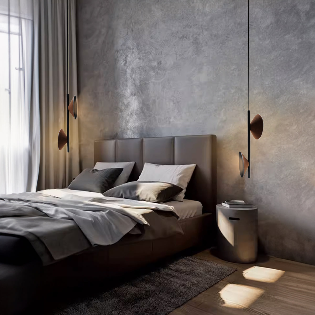 BEACON tube pendant lamp FY-PEA383-B with sleek cylindrical design, ideal for modern interior lighting.