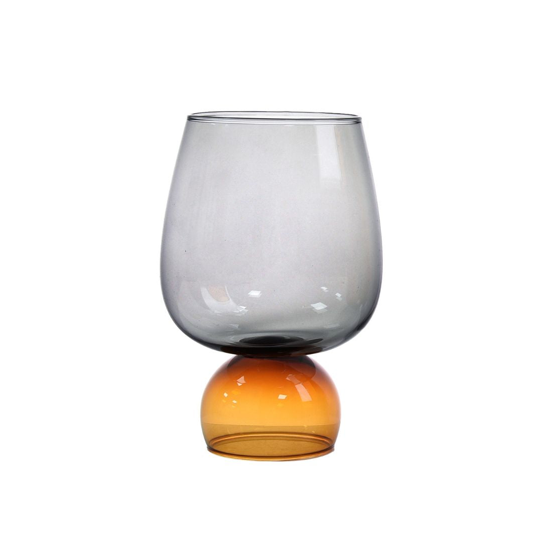Two-tone 630ml BEACON drinkware glass for juice or water, featuring a stylish design and clear visibility of the glass shape.
