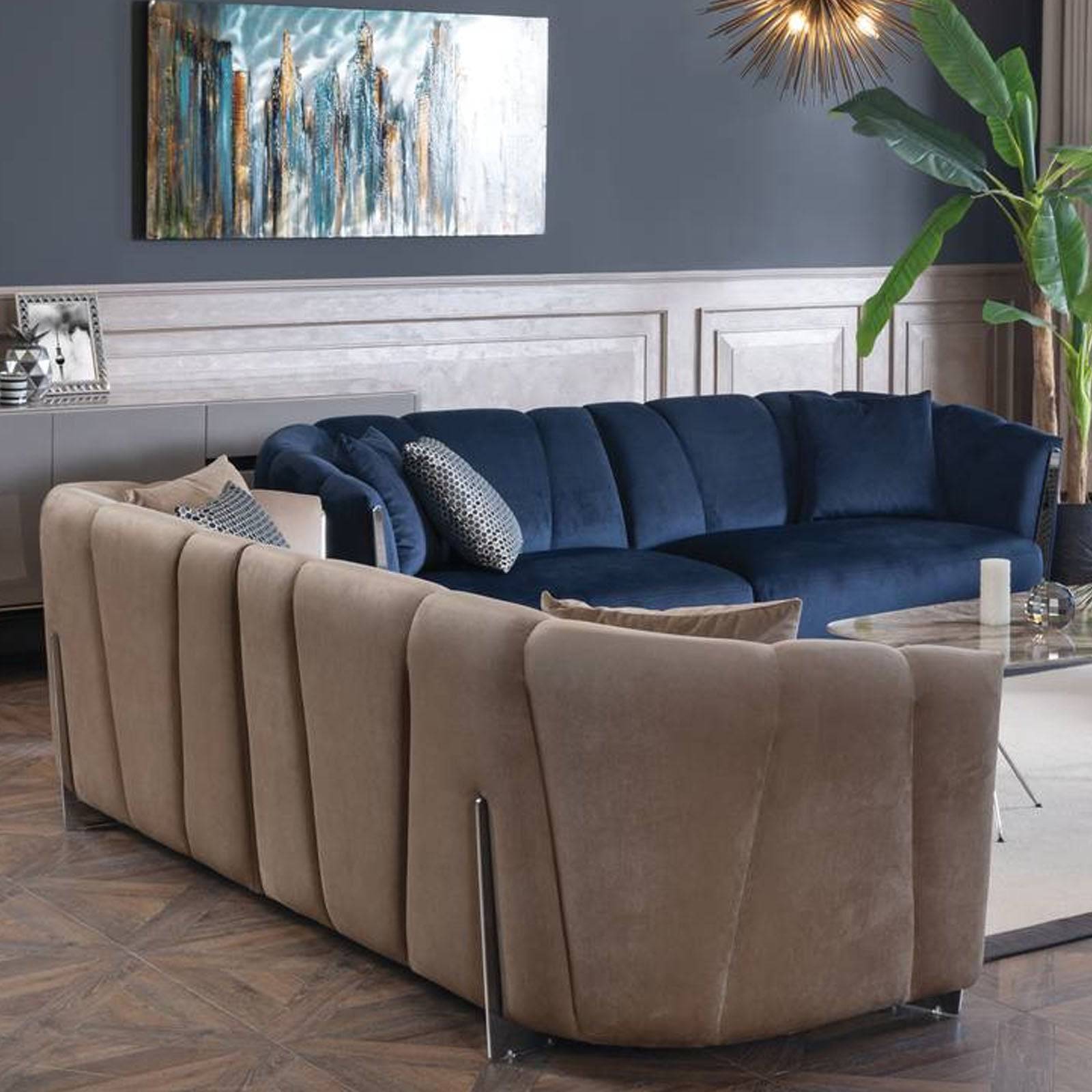Ultra  3Seater Sofa Ultra-Beige -  Sofas | أريكة ألترا 3 مقاعد - ebarza Furniture UAE | Shop Modern Furniture in Abu Dhabi & Dubai - مفروشات ايبازرا في الامارات | تسوق اثاث عصري وديكورات مميزة في دبي وابوظبي