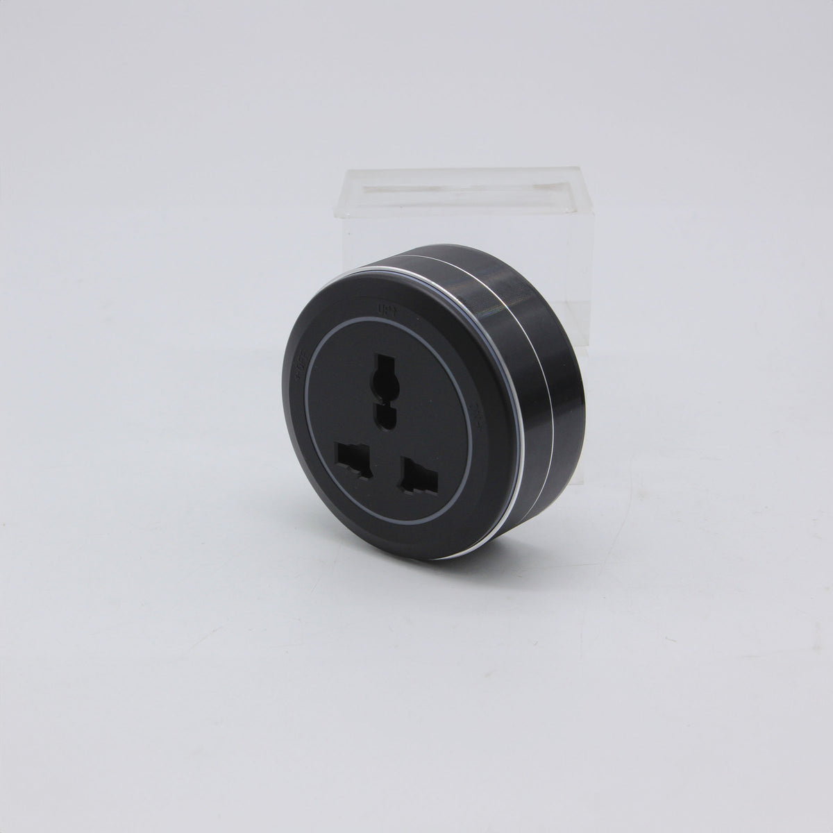BEACON universal power adapter AH04-CU for Power Track System, compact and versatile electrical connector for modular setups.