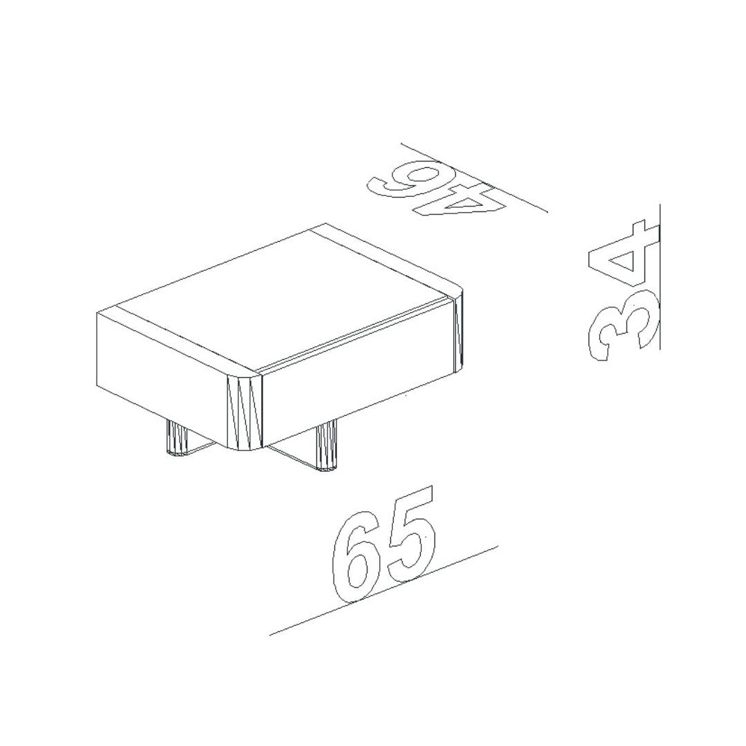 UTOPIA BEDSIDE TABLE EL-BS/TABLE - Bed Side Table - ebarza Furniture UAE | Shop Modern Furniture in Abu Dhabi & Dubai - مفروشات ايبازرا في الامارات | تسوق اثاث عصري وديكورات مميزة في دبي وابوظبي