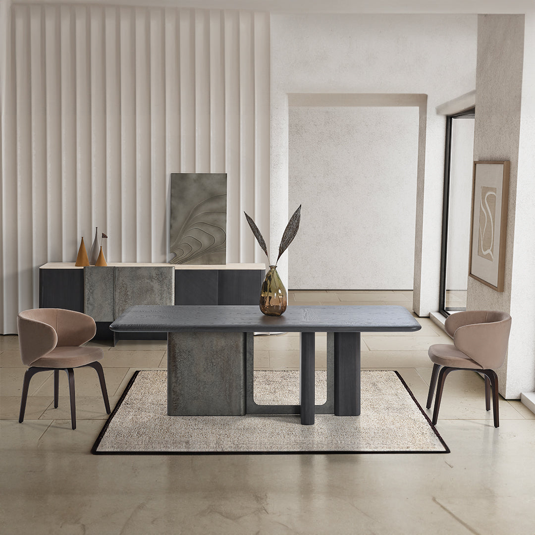 UTOPIA DINING TABLE EL-DT002 - Dining Tables - ebarza Furniture UAE | Shop Modern Furniture in Abu Dhabi & Dubai - مفروشات ايبازرا في الامارات | تسوق اثاث عصري وديكورات مميزة في دبي وابوظبي