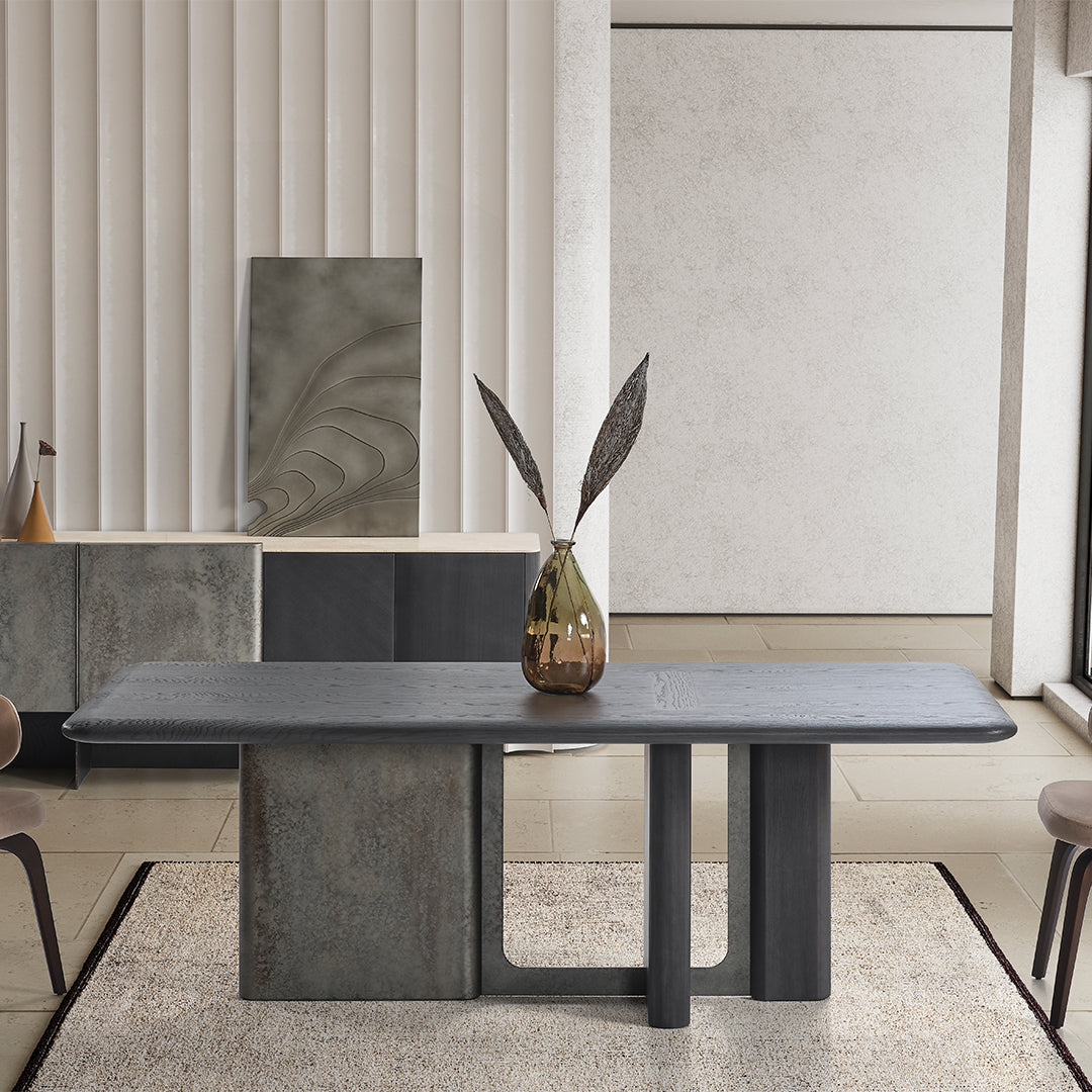 UTOPIA DINING TABLE EL-DT002 - Dining Tables - ebarza Furniture UAE | Shop Modern Furniture in Abu Dhabi & Dubai - مفروشات ايبازرا في الامارات | تسوق اثاث عصري وديكورات مميزة في دبي وابوظبي
