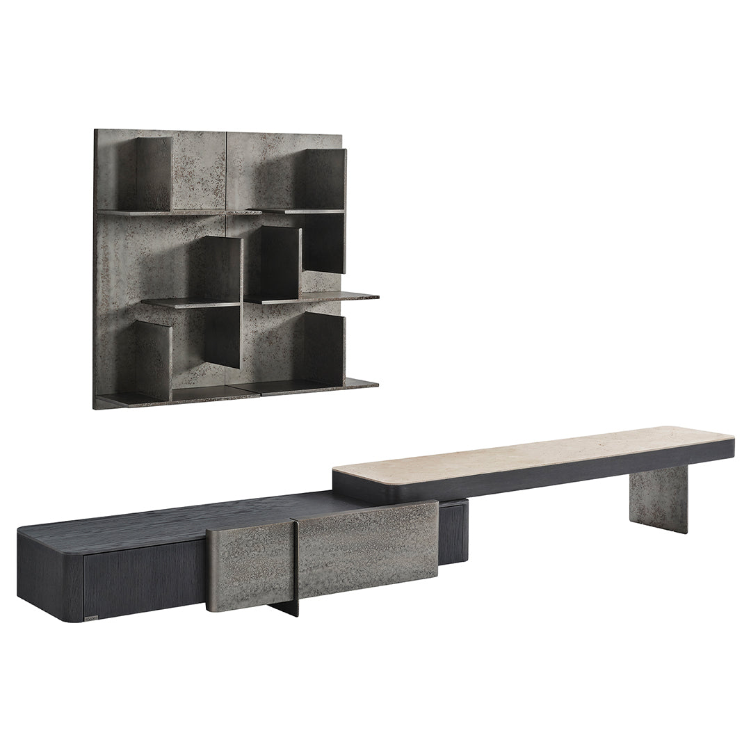 UTOPIA T.V UNIT EL-TVUNIT-01 - TV Units - ebarza Furniture UAE | Shop Modern Furniture in Abu Dhabi & Dubai - مفروشات ايبازرا في الامارات | تسوق اثاث عصري وديكورات مميزة في دبي وابوظبي