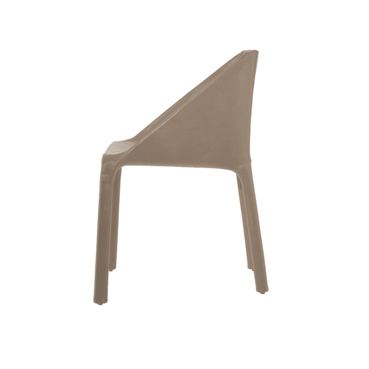 Khaki Valencia Dining Chair by BEACON, featuring a modern design with a cushioned seat and sleek wooden legs.