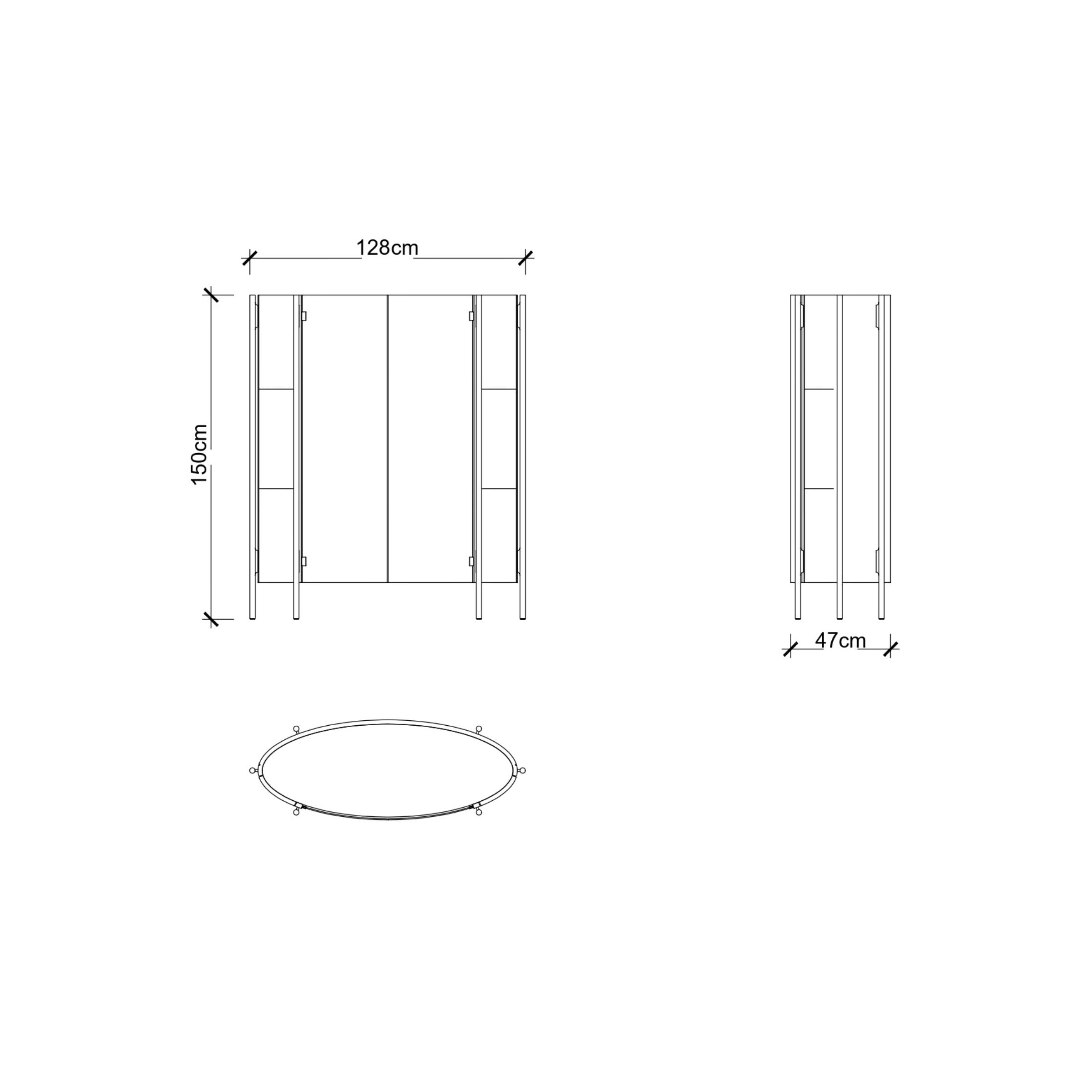 Vega Cabinet VITVEG001 - Shelves - ebarza Furniture UAE | Shop Modern Furniture in Abu Dhabi & Dubai - مفروشات ايبازرا في الامارات | تسوق اثاث عصري وديكورات مميزة في دبي وابوظبي