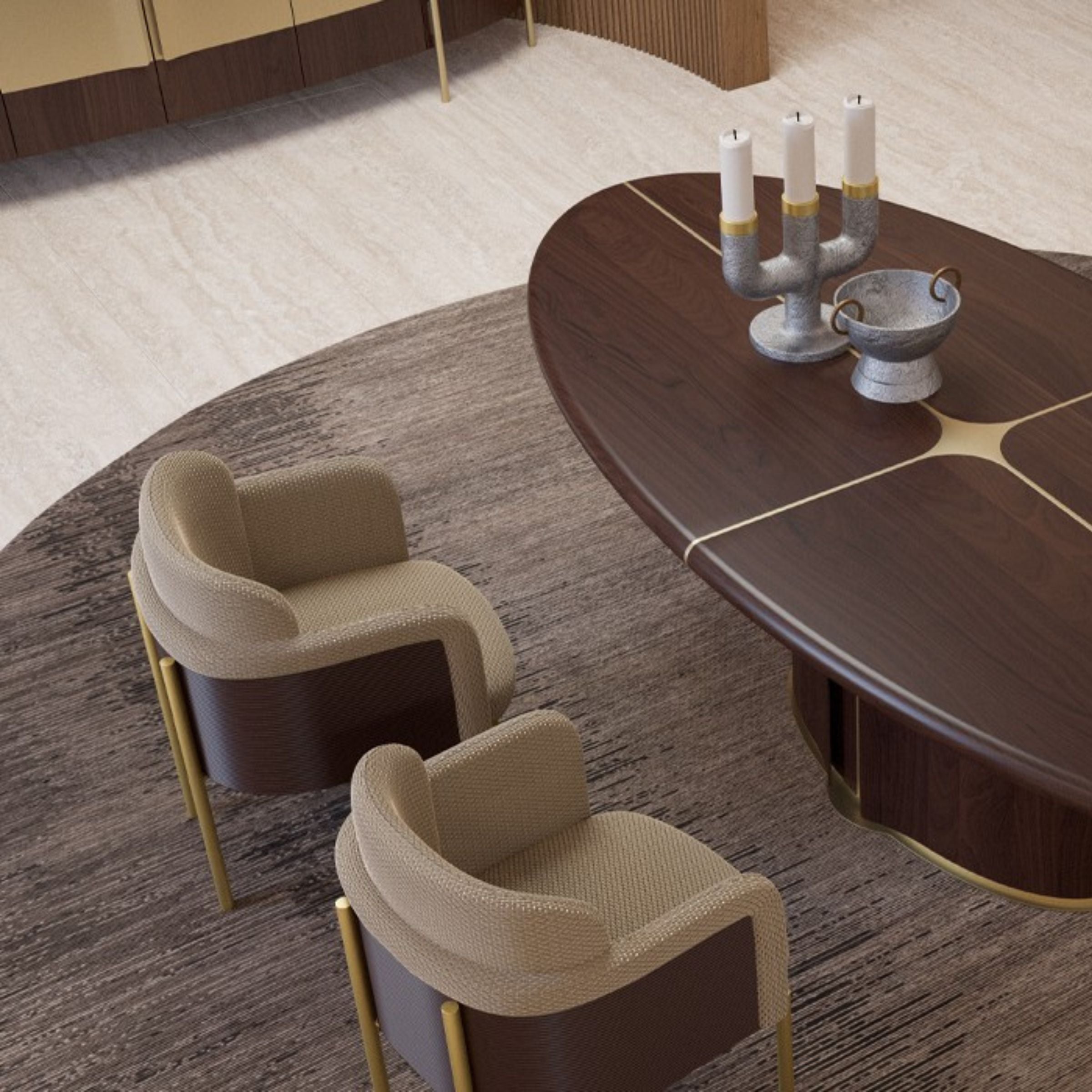 Vega Oval Dining Table 260*120 CM MASVEG001 - Dining Tables - ebarza Furniture UAE | Shop Modern Furniture in Abu Dhabi & Dubai - مفروشات ايبازرا في الامارات | تسوق اثاث عصري وديكورات مميزة في دبي وابوظبي