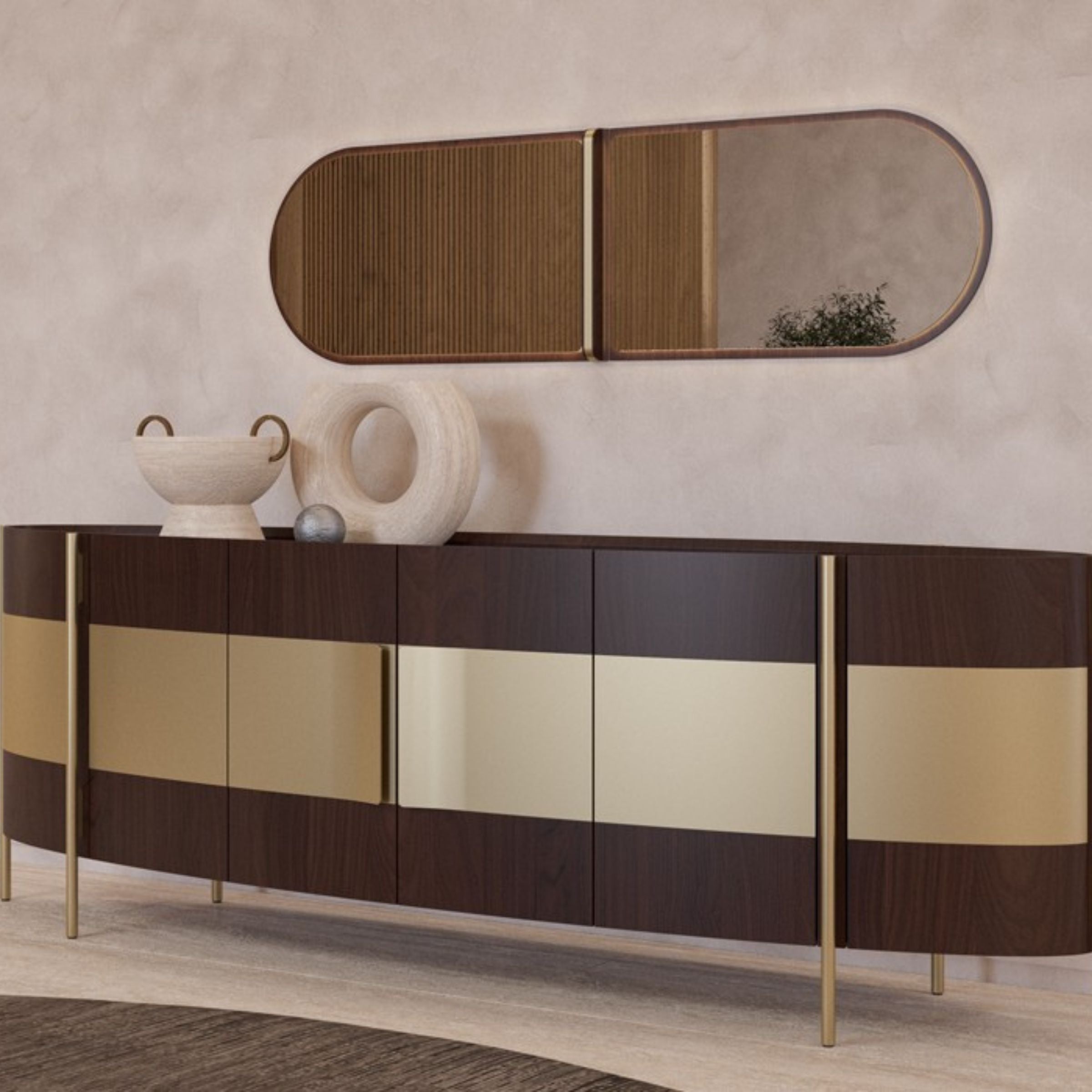 Vega Sideboard 268cm KONVEG001 - Sideboards - ebarza Furniture UAE | Shop Modern Furniture in Abu Dhabi & Dubai - مفروشات ايبازرا في الامارات | تسوق اثاث عصري وديكورات مميزة في دبي وابوظبي