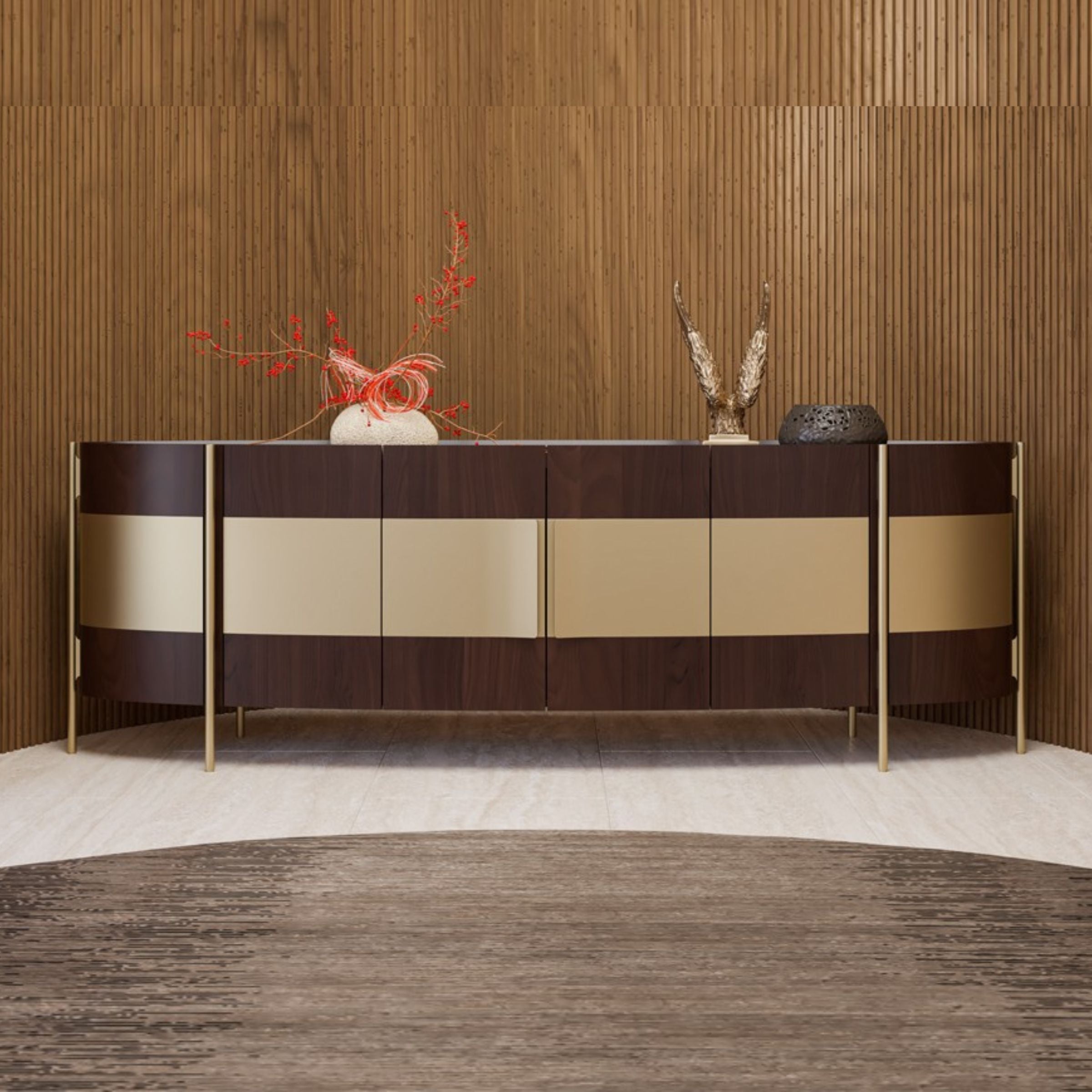 Vega Sideboard 268cm KONVEG001 - Sideboards - ebarza Furniture UAE | Shop Modern Furniture in Abu Dhabi & Dubai - مفروشات ايبازرا في الامارات | تسوق اثاث عصري وديكورات مميزة في دبي وابوظبي