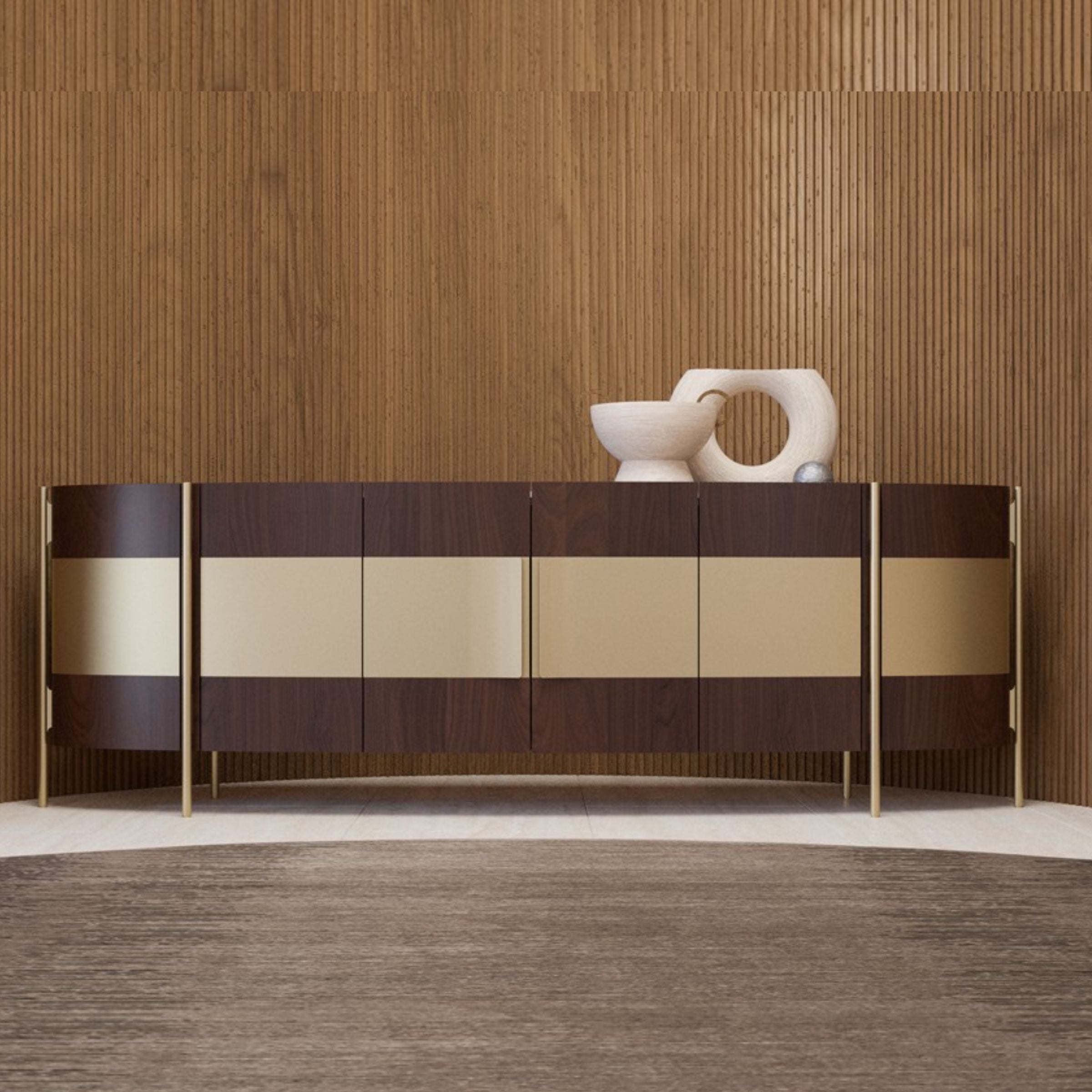 Vega Sideboard 268cm KONVEG001 - Sideboards - ebarza Furniture UAE | Shop Modern Furniture in Abu Dhabi & Dubai - مفروشات ايبازرا في الامارات | تسوق اثاث عصري وديكورات مميزة في دبي وابوظبي