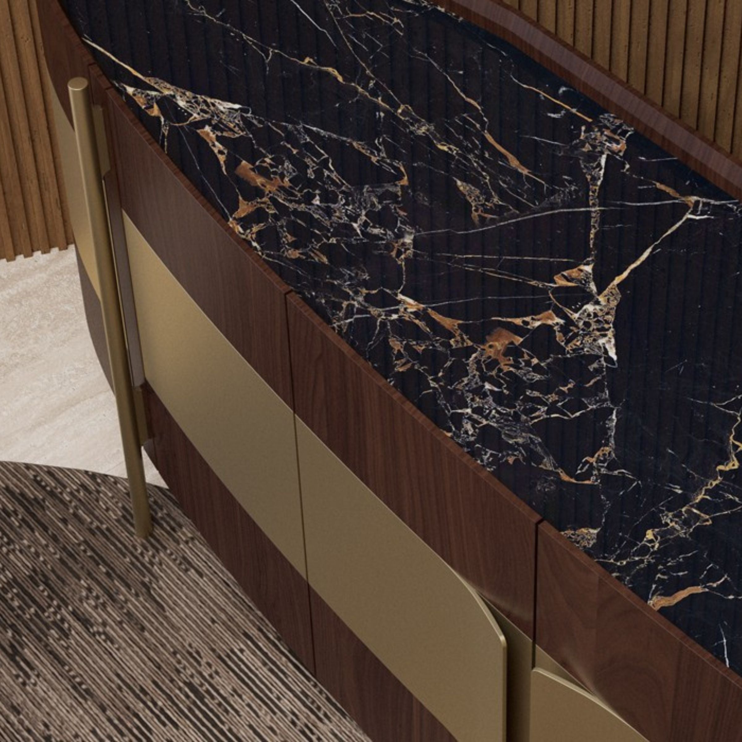 Vega Sideboard 268cm KONVEG001 - Sideboards - ebarza Furniture UAE | Shop Modern Furniture in Abu Dhabi & Dubai - مفروشات ايبازرا في الامارات | تسوق اثاث عصري وديكورات مميزة في دبي وابوظبي