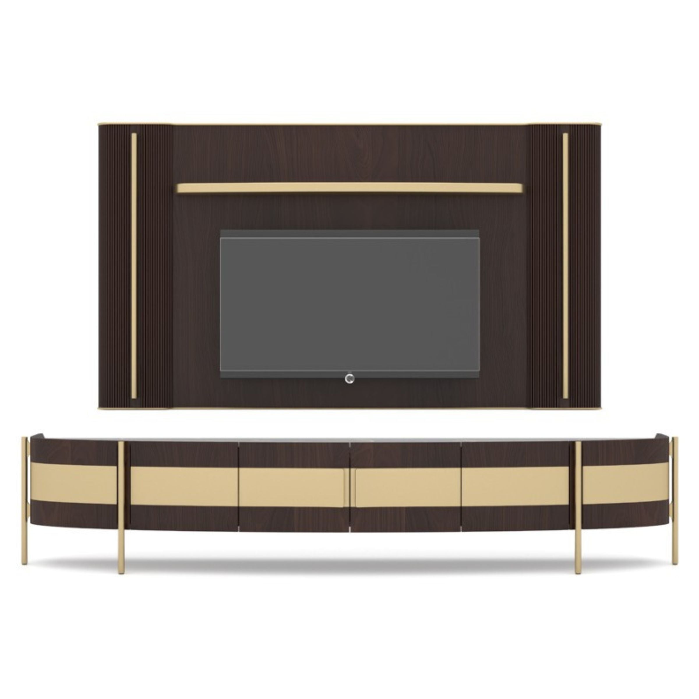 Vega TV Unit 268cm TVAVEG001 - TV Units - ebarza Furniture UAE | Shop Modern Furniture in Abu Dhabi & Dubai - مفروشات ايبازرا في الامارات | تسوق اثاث عصري وديكورات مميزة في دبي وابوظبي