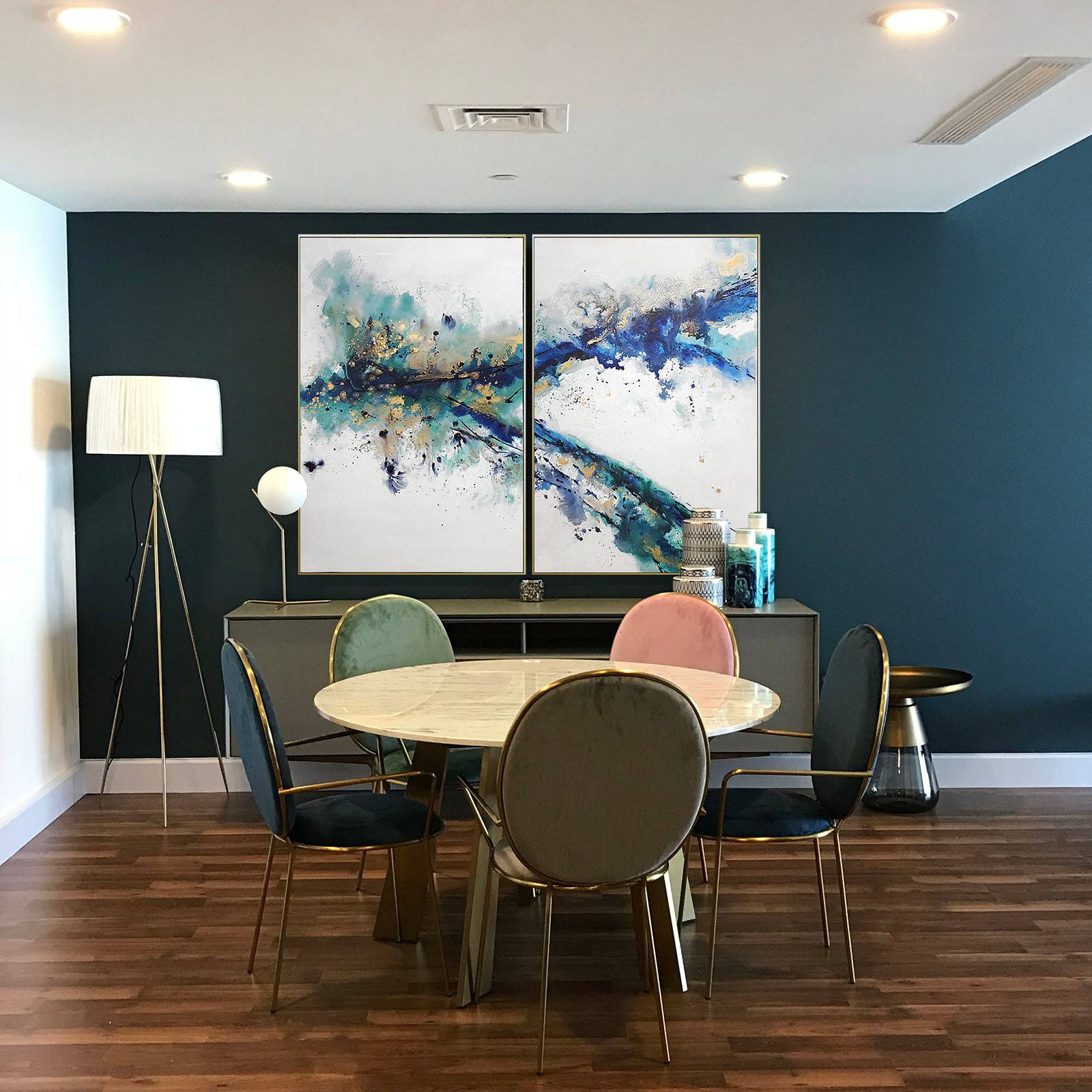 Velletri Dinning Chair Tg-199-Pastel Blue - Chairs - ebarza Furniture UAE | Shop Modern Furniture in Abu Dhabi & Dubai - مفروشات ايبازرا في الامارات | تسوق اثاث عصري وديكورات مميزة في دبي وابوظبي