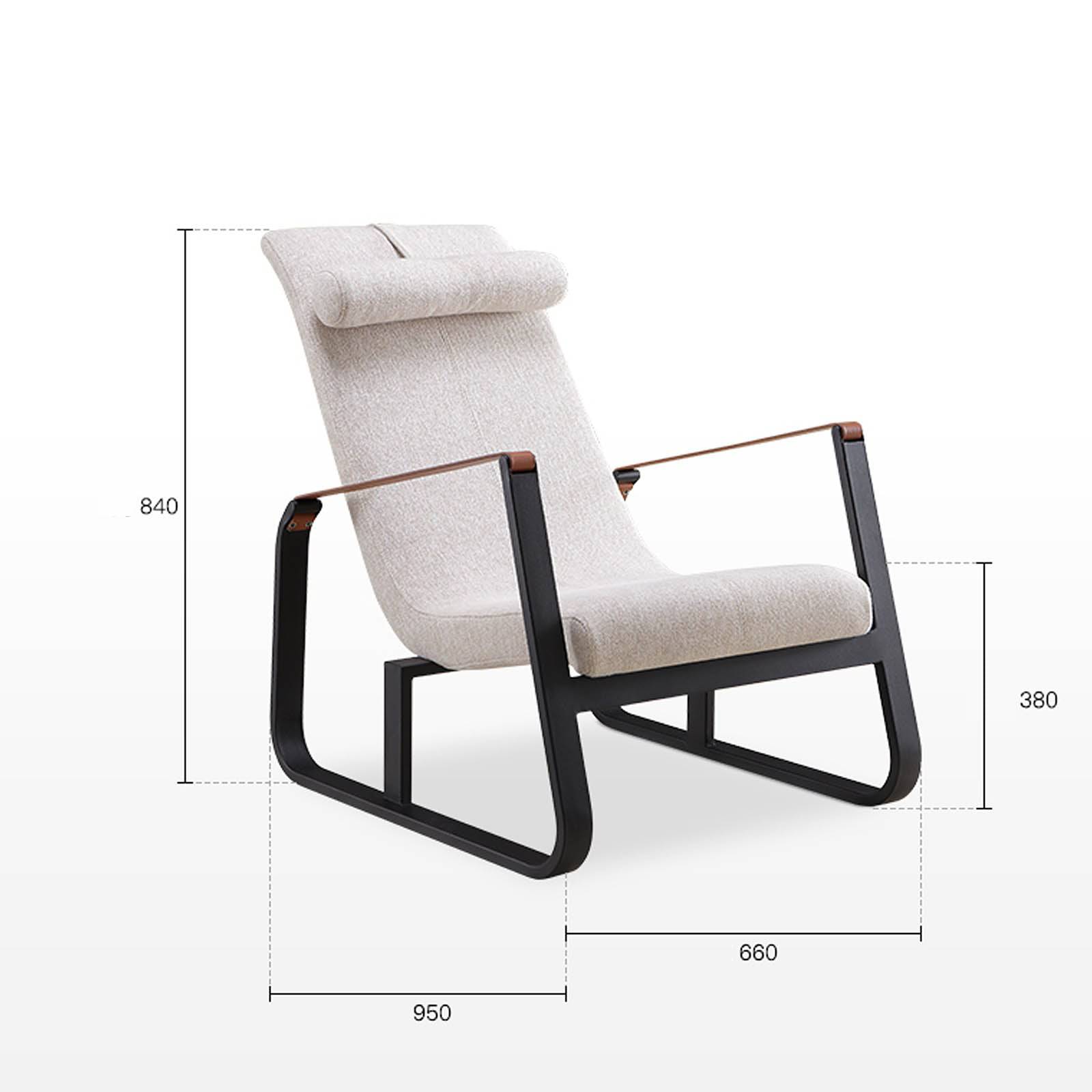 Verona Lounge Chair Fabric LC013 Hm537-1 - Lounge Chairs - ebarza Furniture UAE | Shop Modern Furniture in Abu Dhabi & Dubai - مفروشات ايبازرا في الامارات | تسوق اثاث عصري وديكورات مميزة في دبي وابوظبي