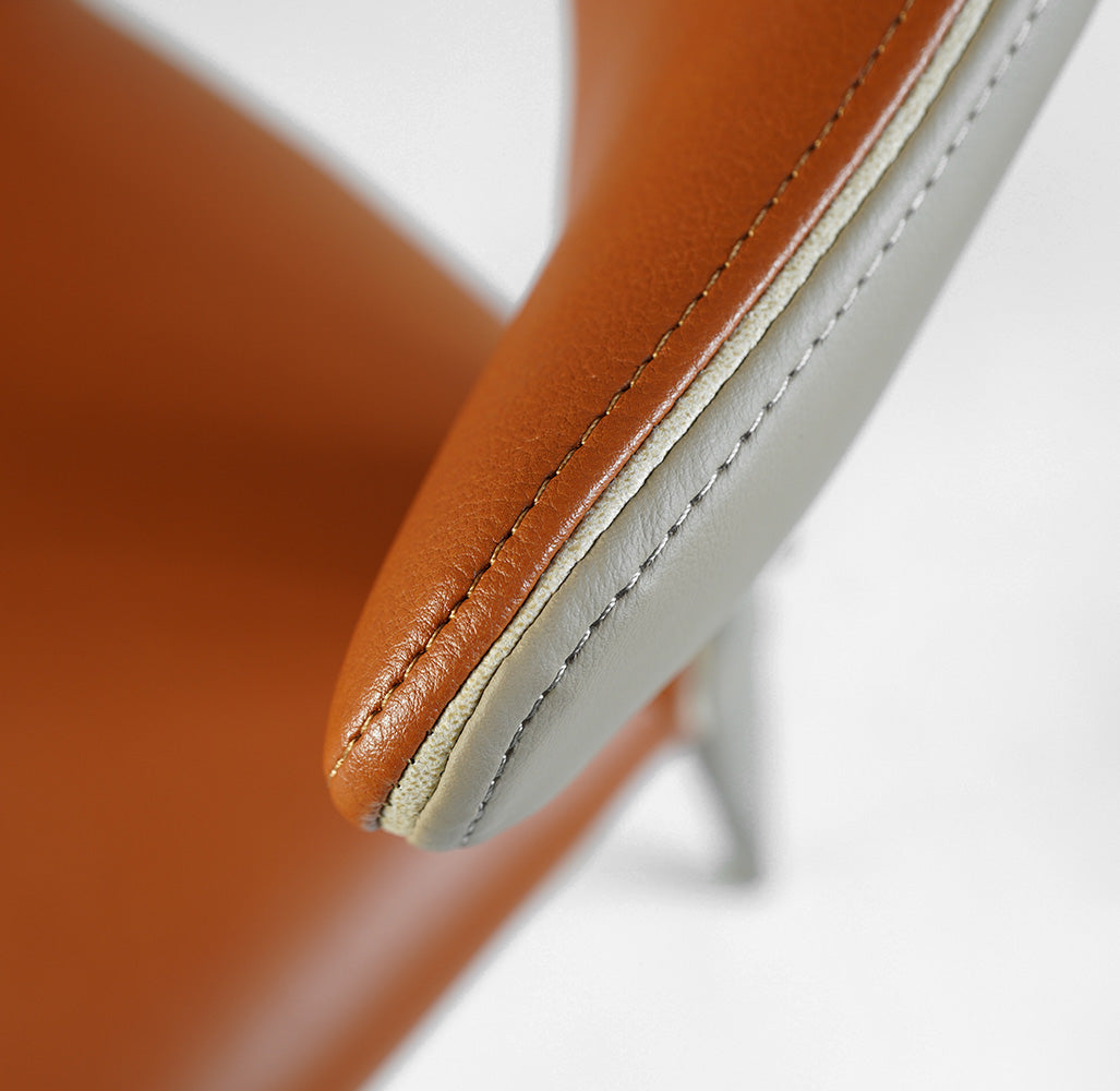 BEACON Verve dining chair PZ-097-D with modern design, wooden legs, and upholstered seat for stylish dining room seating.