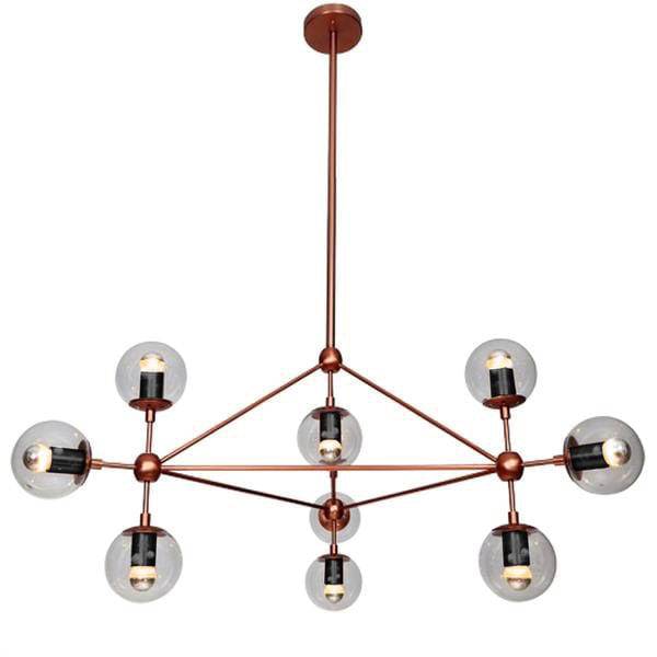 Vintage 10 Heads Bubble Chandelier Cy-Dd-309-10-Rg - Pendant Lamps - ebarza Furniture UAE | Shop Modern Furniture in Abu Dhabi & Dubai - مفروشات ايبازرا في الامارات | تسوق اثاث عصري وديكورات مميزة في دبي وابوظبي