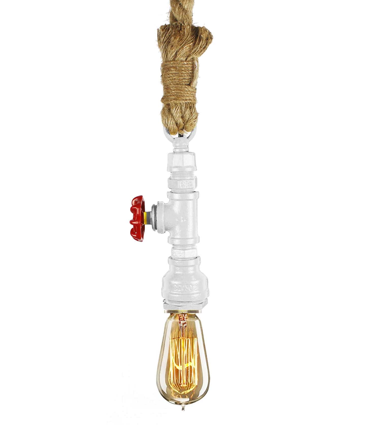 Vintage Rope Iron Pipe Pendant Light Bp0902-W Cy-Dd-378-W - Pendant Lamps - ebarza Furniture UAE | Shop Modern Furniture in Abu Dhabi & Dubai - مفروشات ايبازرا في الامارات | تسوق اثاث عصري وديكورات مميزة في دبي وابوظبي