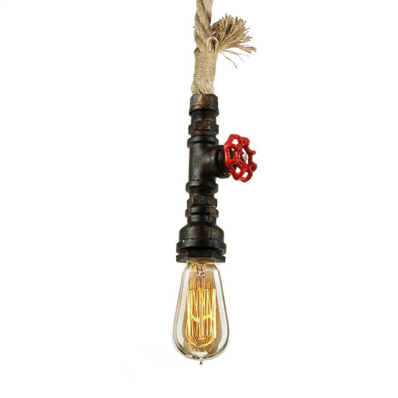 Vintage Rustic Rope Iron Pipe Pendant Light Bp0902 Cy-Dd-378-Rt - Pendant Lamps - ebarza Furniture UAE | Shop Modern Furniture in Abu Dhabi & Dubai - مفروشات ايبازرا في الامارات | تسوق اثاث عصري وديكورات مميزة في دبي وابوظبي