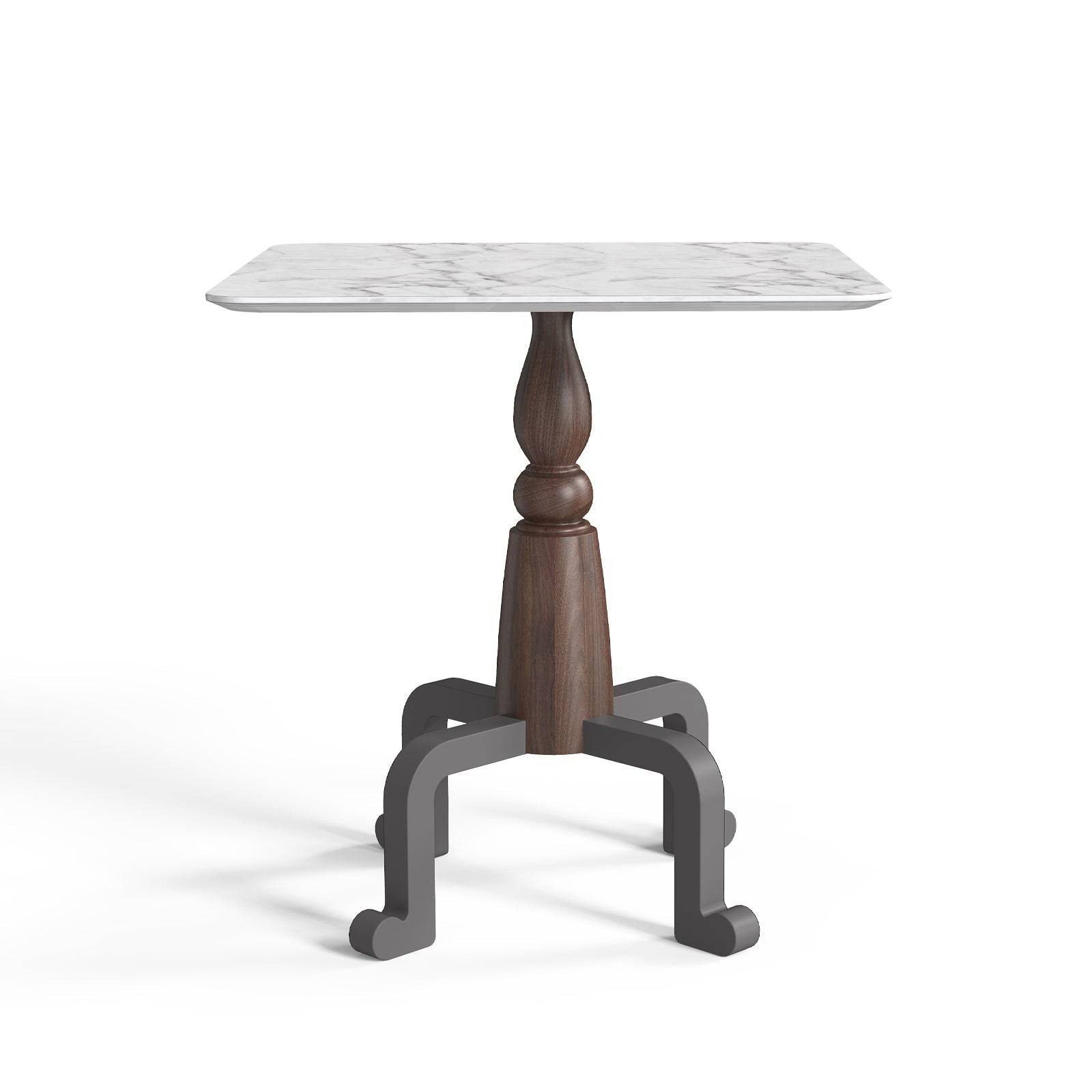 Vintage Style Marble Dining Table 19Dt09 (Smz19629B) - Dining Tables - ebarza Furniture UAE | Shop Modern Furniture in Abu Dhabi & Dubai - مفروشات ايبازرا في الامارات | تسوق اثاث عصري وديكورات مميزة في دبي وابوظبي