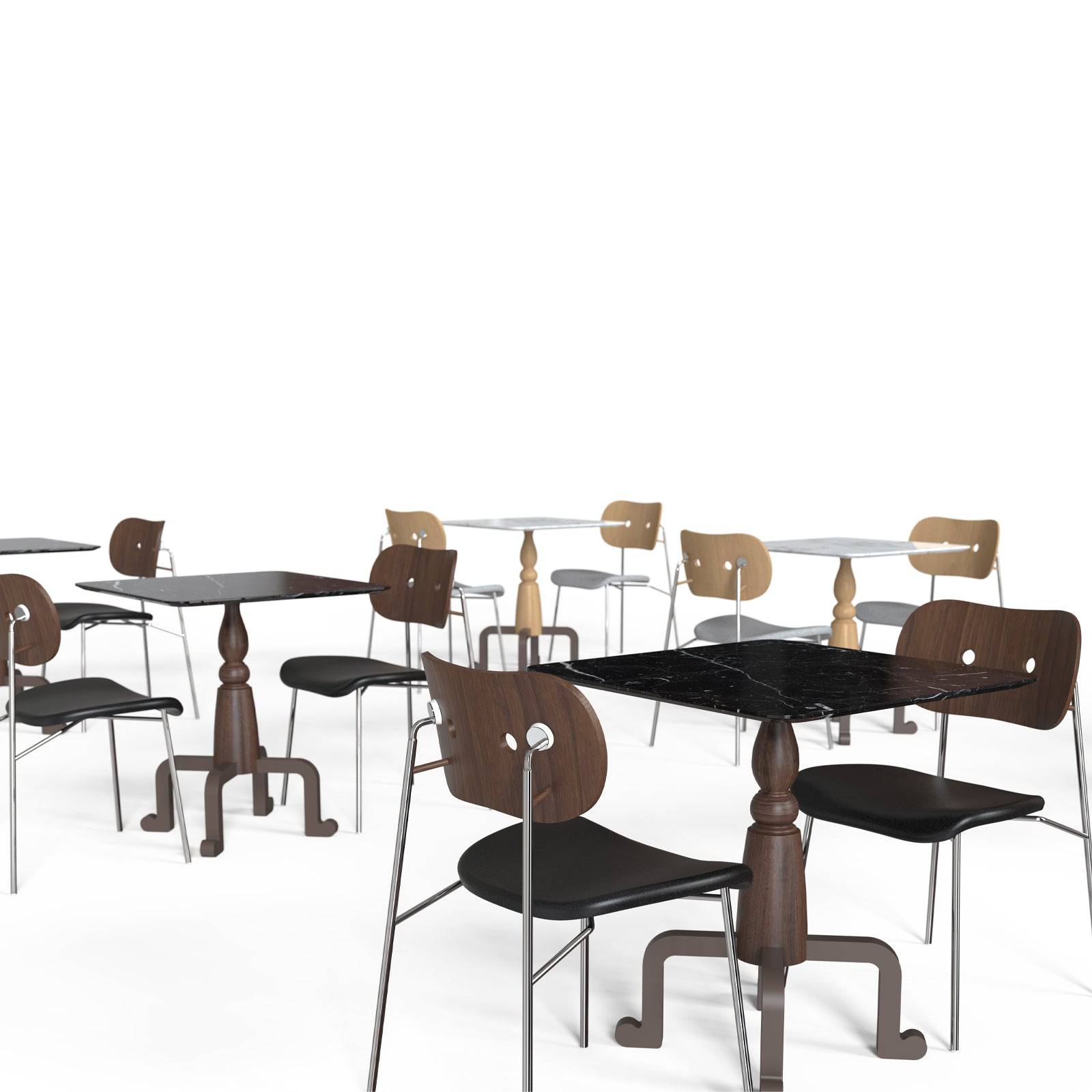 Vintage Style Marble Dining Table 19Dt09 (Smz19629B) - Dining Tables - ebarza Furniture UAE | Shop Modern Furniture in Abu Dhabi & Dubai - مفروشات ايبازرا في الامارات | تسوق اثاث عصري وديكورات مميزة في دبي وابوظبي