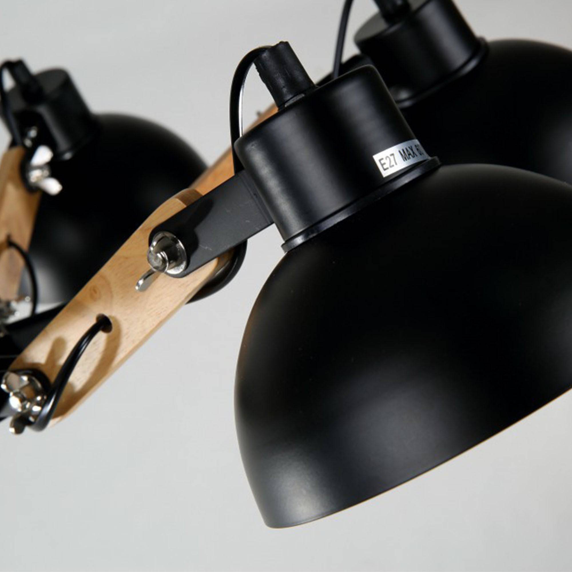 Vintage Wood And Iron Chandelier Cy-Dd-282-B - Pendant Lamps - ebarza Furniture UAE | Shop Modern Furniture in Abu Dhabi & Dubai - مفروشات ايبازرا في الامارات | تسوق اثاث عصري وديكورات مميزة في دبي وابوظبي