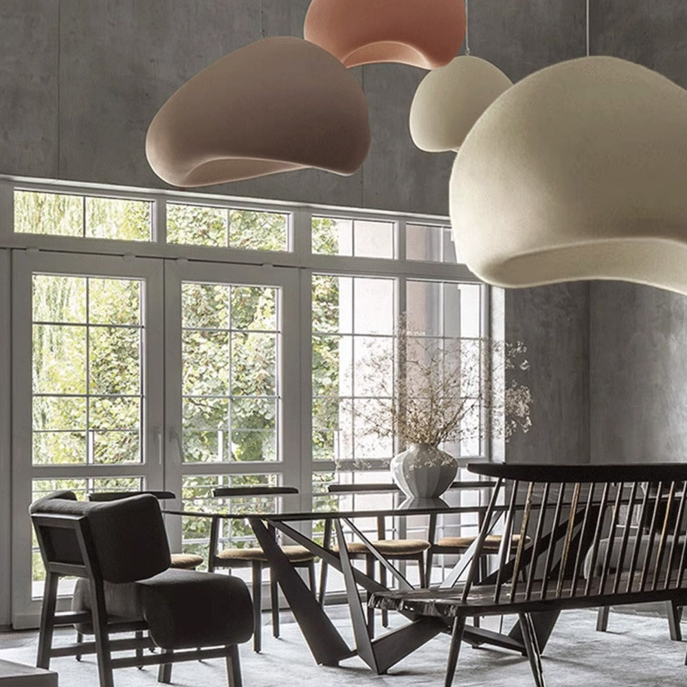 Wabi Sabi Beige 4m Pendant Lamp HTD-IP1433-059 / D38 *H27 - Pendant Lamps - ebarza Furniture UAE | Shop Modern Furniture in Abu Dhabi & Dubai - مفروشات ايبازرا في الامارات | تسوق اثاث عصري وديكورات مميزة في دبي وابوظبي