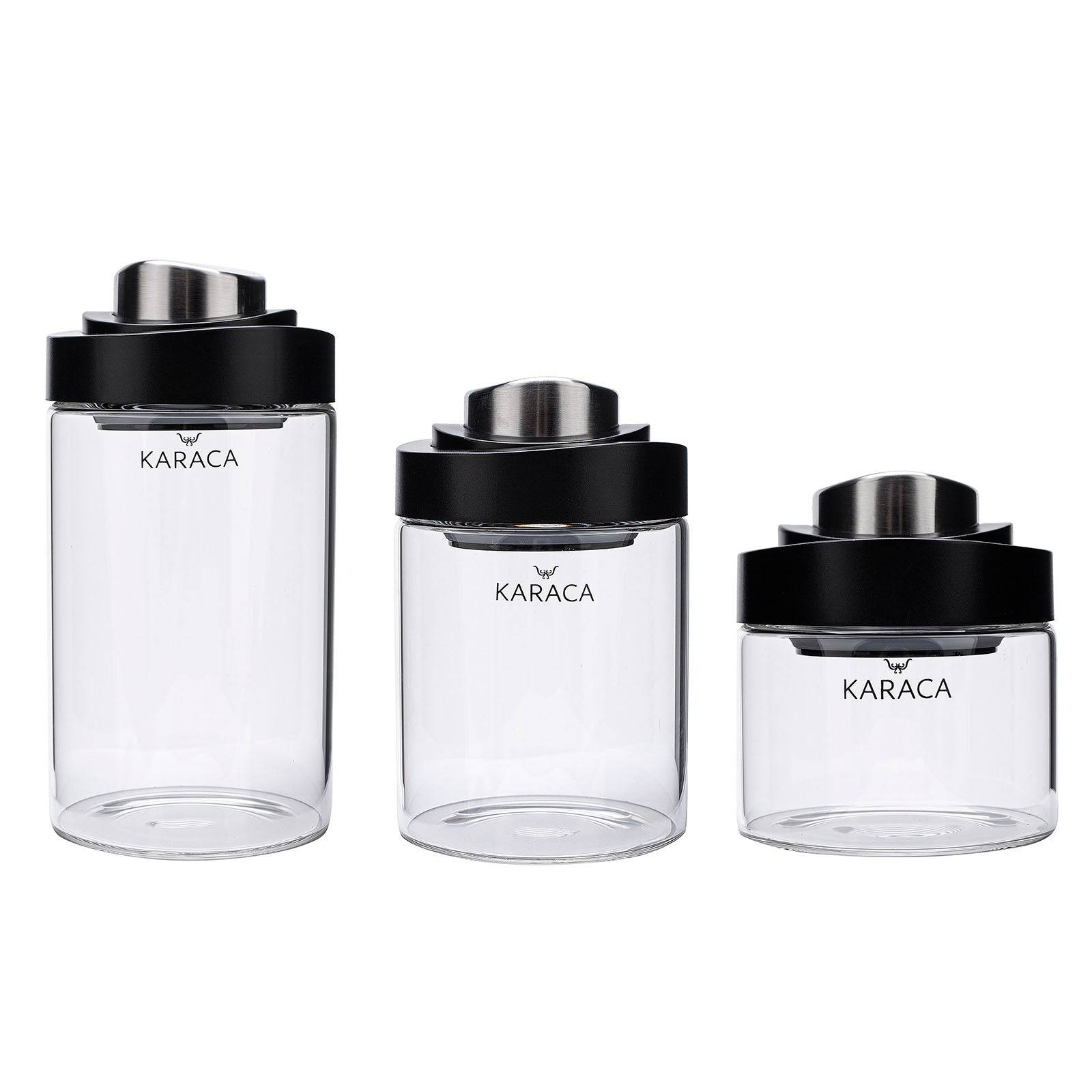 Wave 3 Piece Jar Set S / M / L 153.03.07.7787 - Spice Sets - ebarza Furniture UAE | Shop Modern Furniture in Abu Dhabi & Dubai - مفروشات ايبازرا في الامارات | تسوق اثاث عصري وديكورات مميزة في دبي وابوظبي