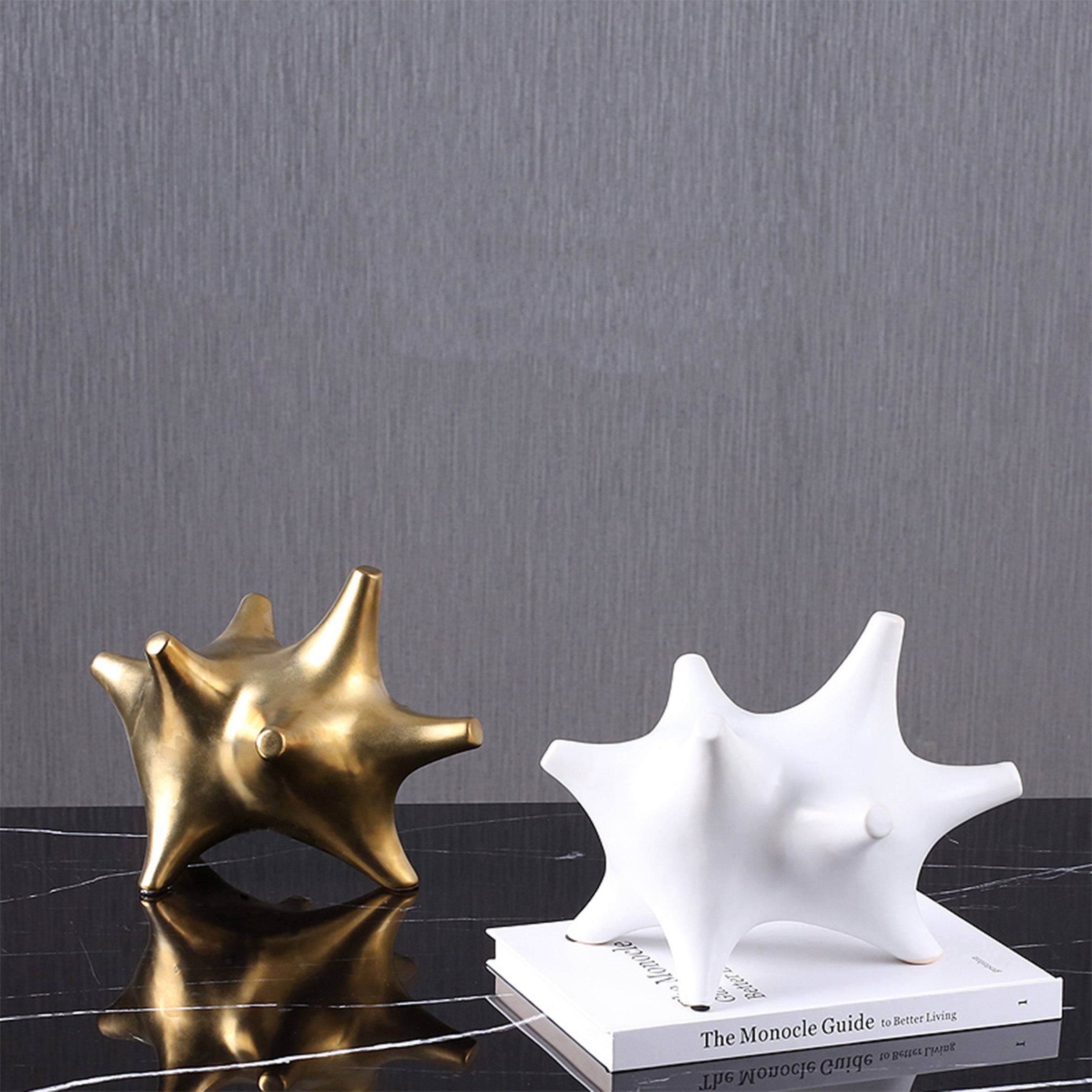 White Corner Abstract Decoration Fa-D2033B - Home Decor Figurines - ebarza Furniture UAE | Shop Modern Furniture in Abu Dhabi & Dubai - مفروشات ايبازرا في الامارات | تسوق اثاث عصري وديكورات مميزة في دبي وابوظبي