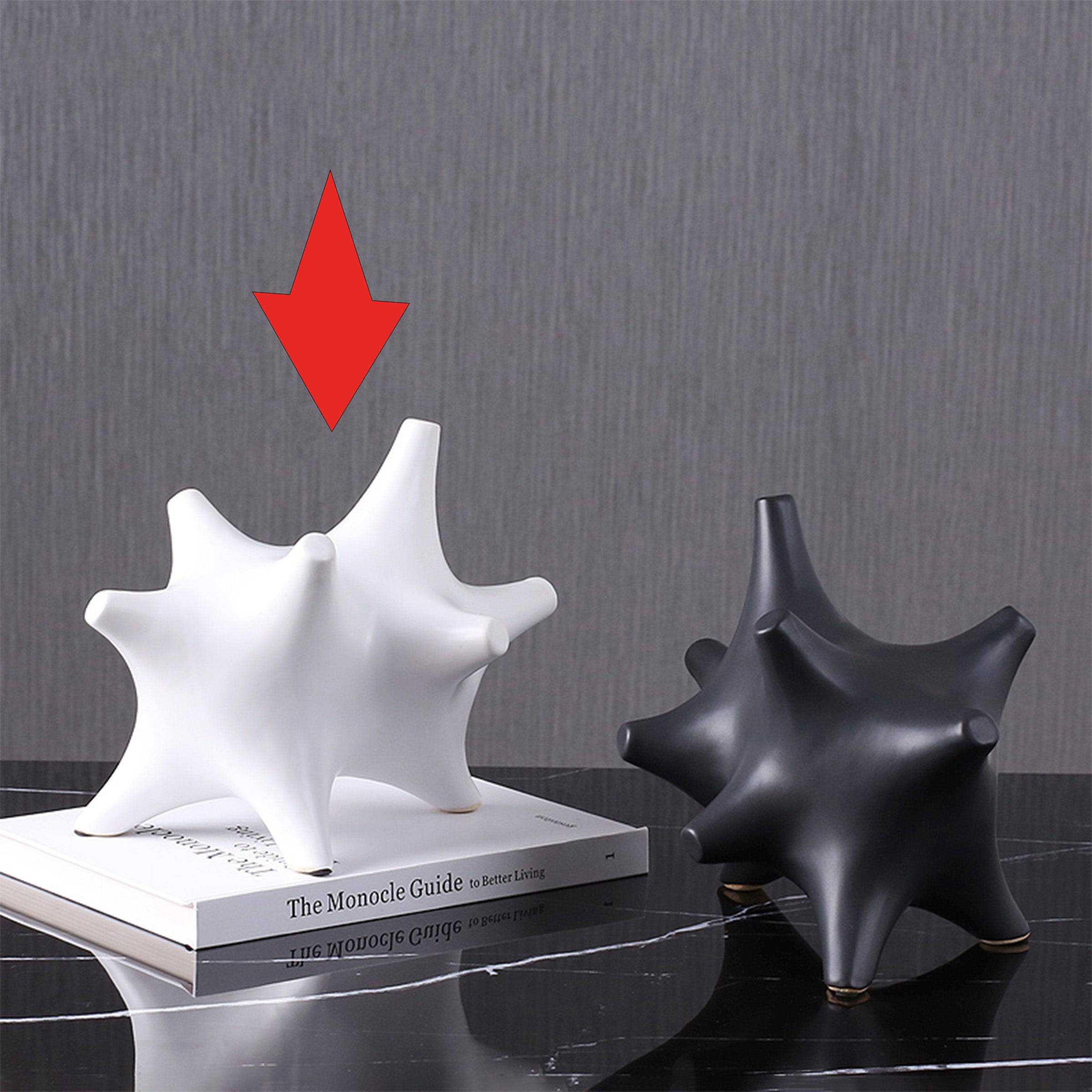 White Corner Abstract Decoration Fa-D2033B - Home Decor Figurines - ebarza Furniture UAE | Shop Modern Furniture in Abu Dhabi & Dubai - مفروشات ايبازرا في الامارات | تسوق اثاث عصري وديكورات مميزة في دبي وابوظبي