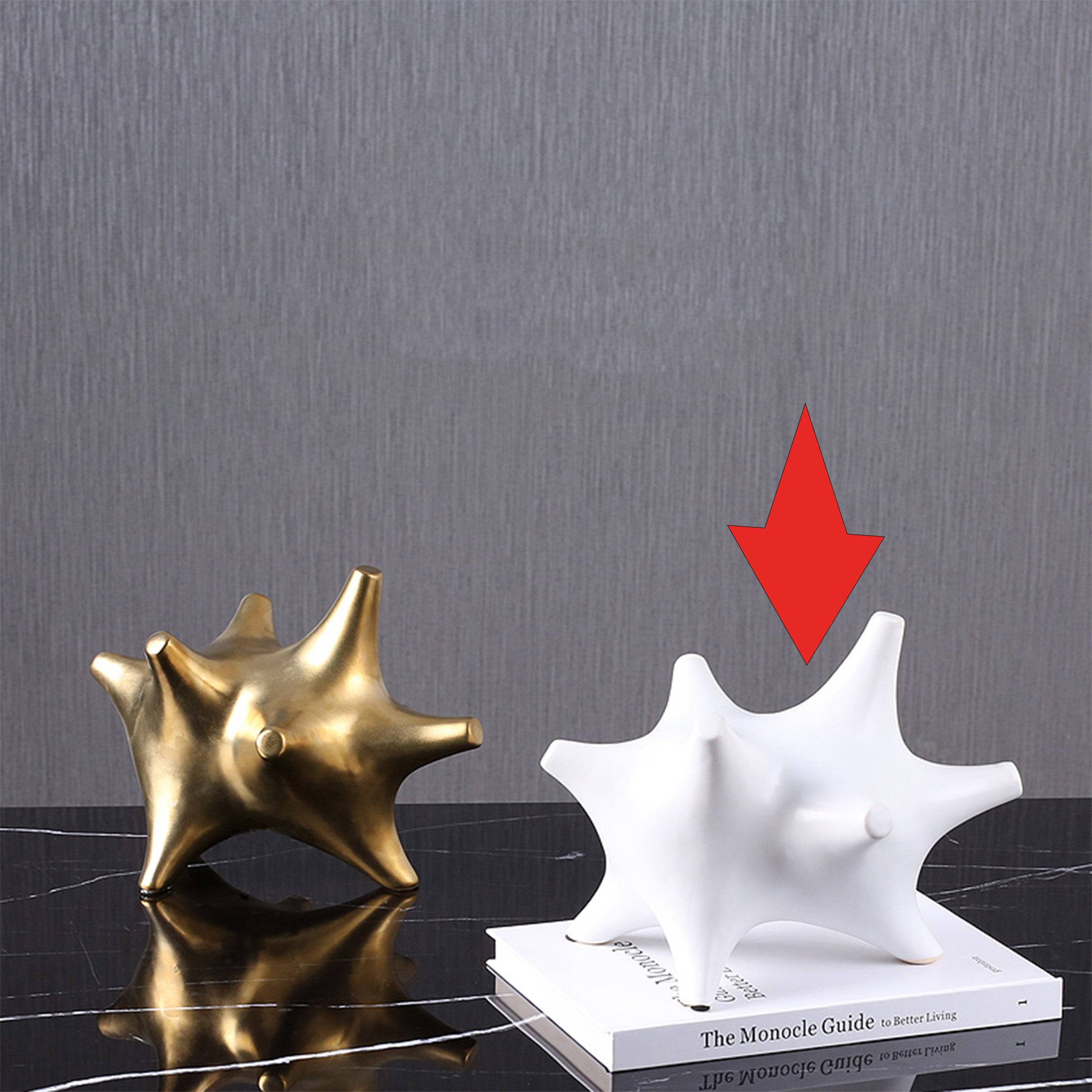 White Corner Abstract Decoration Fa-D2033B - Home Decor Figurines - ebarza Furniture UAE | Shop Modern Furniture in Abu Dhabi & Dubai - مفروشات ايبازرا في الامارات | تسوق اثاث عصري وديكورات مميزة في دبي وابوظبي