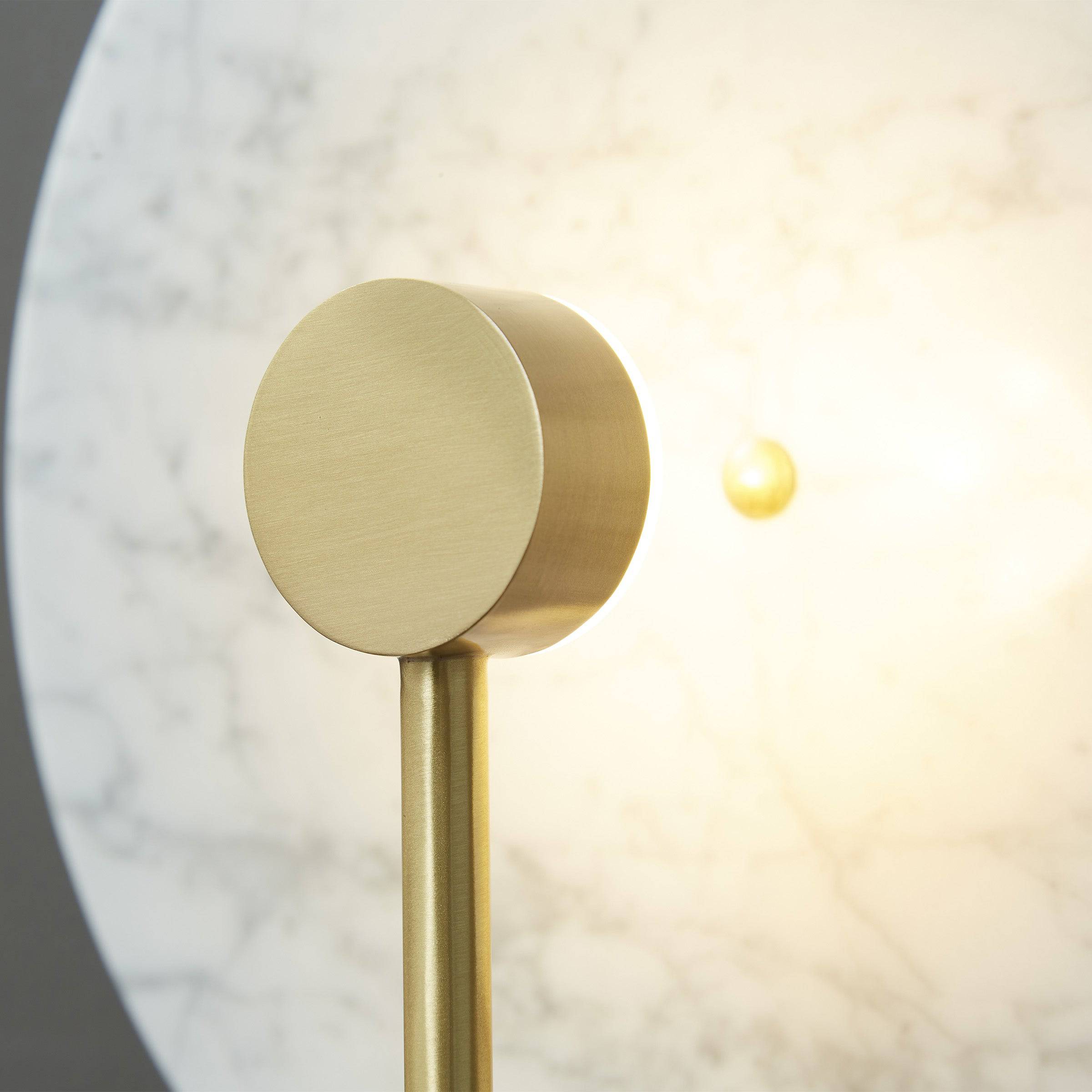 White Marble Wall Lamp 6615-We - Wall Lamps - ebarza Furniture UAE | Shop Modern Furniture in Abu Dhabi & Dubai - مفروشات ايبازرا في الامارات | تسوق اثاث عصري وديكورات مميزة في دبي وابوظبي