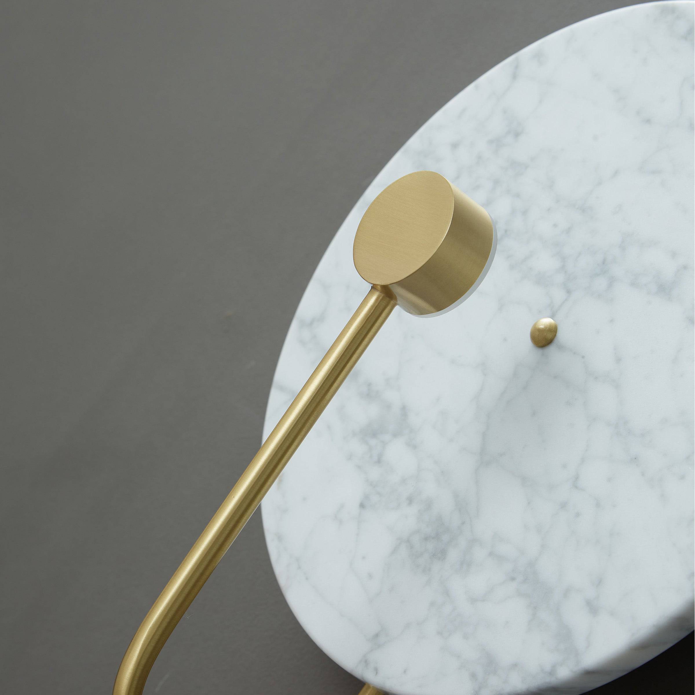 White Marble Wall Lamp 6615-We - Wall Lamps - ebarza Furniture UAE | Shop Modern Furniture in Abu Dhabi & Dubai - مفروشات ايبازرا في الامارات | تسوق اثاث عصري وديكورات مميزة في دبي وابوظبي