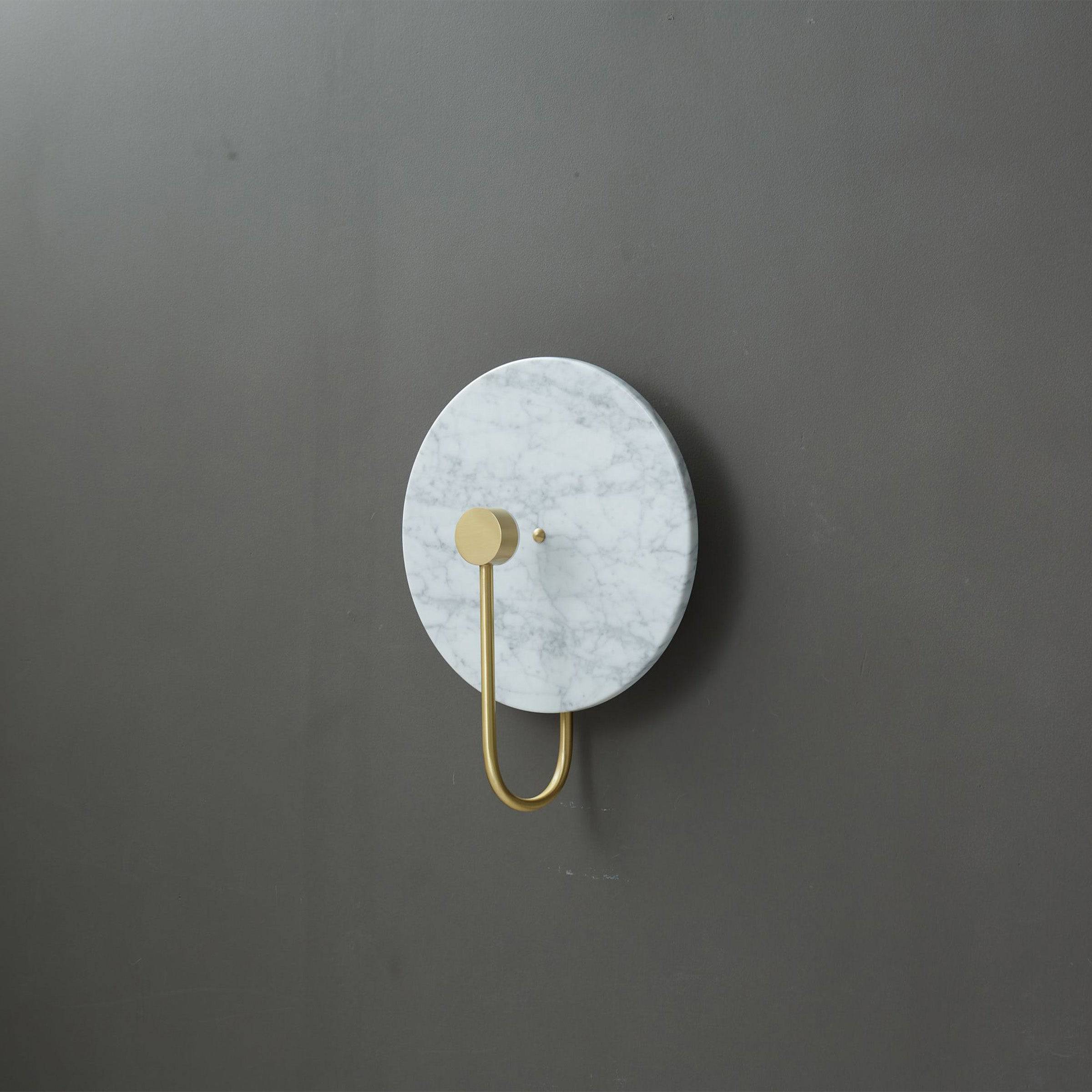 White Marble Wall Lamp 6615-We - Wall Lamps - ebarza Furniture UAE | Shop Modern Furniture in Abu Dhabi & Dubai - مفروشات ايبازرا في الامارات | تسوق اثاث عصري وديكورات مميزة في دبي وابوظبي