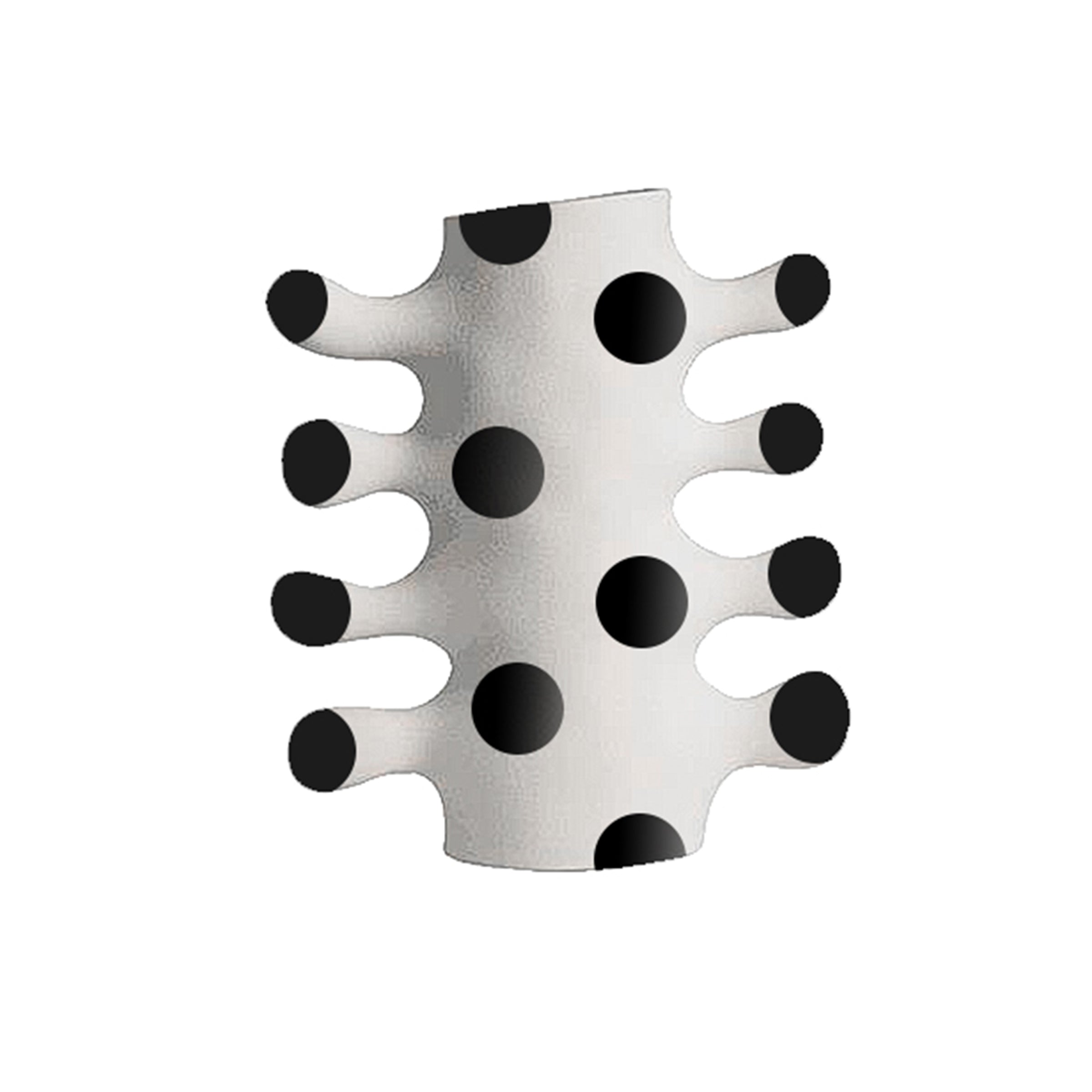 White Multi Ear Vase -A Fa-D21107A - Vases - ebarza Furniture UAE | Shop Modern Furniture in Abu Dhabi & Dubai - مفروشات ايبازرا في الامارات | تسوق اثاث عصري وديكورات مميزة في دبي وابوظبي