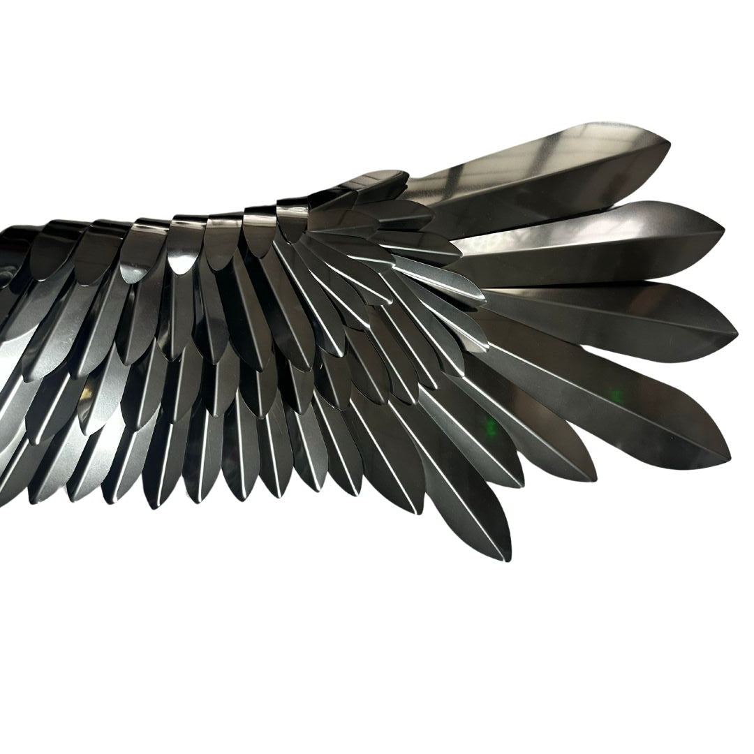 Pre-order 65 Days Delivery Wing Span Hand Crafted Stainless Steel Artwork BG20250023 - Artwork - ebarza Furniture UAE | Shop Modern Furniture in Abu Dhabi & Dubai - مفروشات ايبازرا في الامارات | تسوق اثاث عصري وديكورات مميزة في دبي وابوظبي