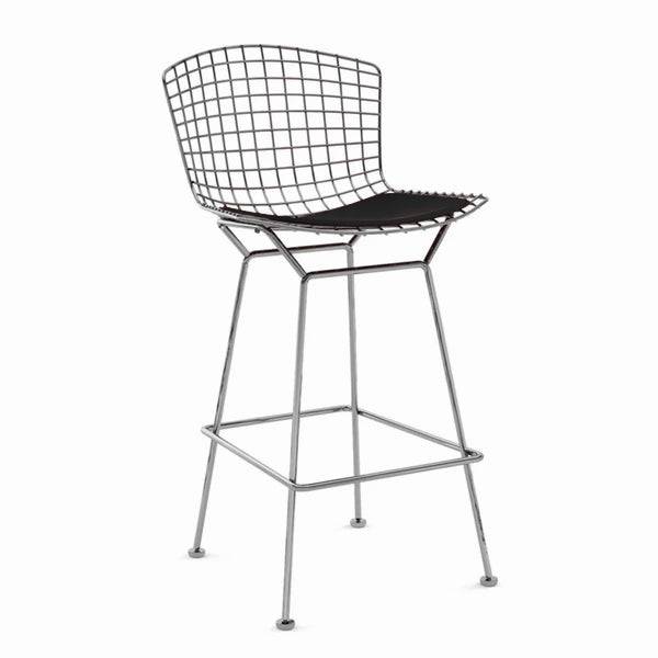 Buy Preorder 25 Days Delivery Wire Bar Stool & Pu Leather Cushion Bp8601Cb ebarza Modern
