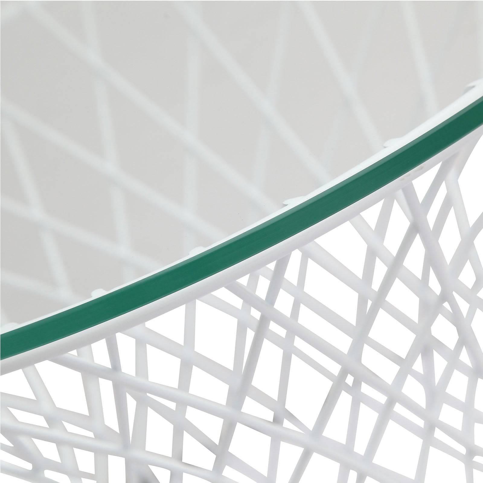 Wire Table& Glass Top Bp7006-W - Side Tables - ebarza Furniture UAE | Shop Modern Furniture in Abu Dhabi & Dubai - مفروشات ايبازرا في الامارات | تسوق اثاث عصري وديكورات مميزة في دبي وابوظبي