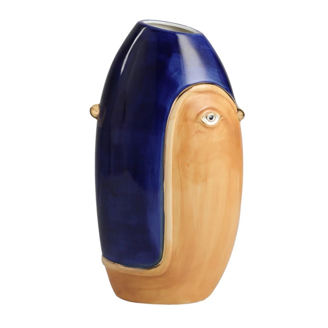 Wisdom Eye Vase by BEACON, ceramic decorative vase with a unique eye design, perfect for home decor.