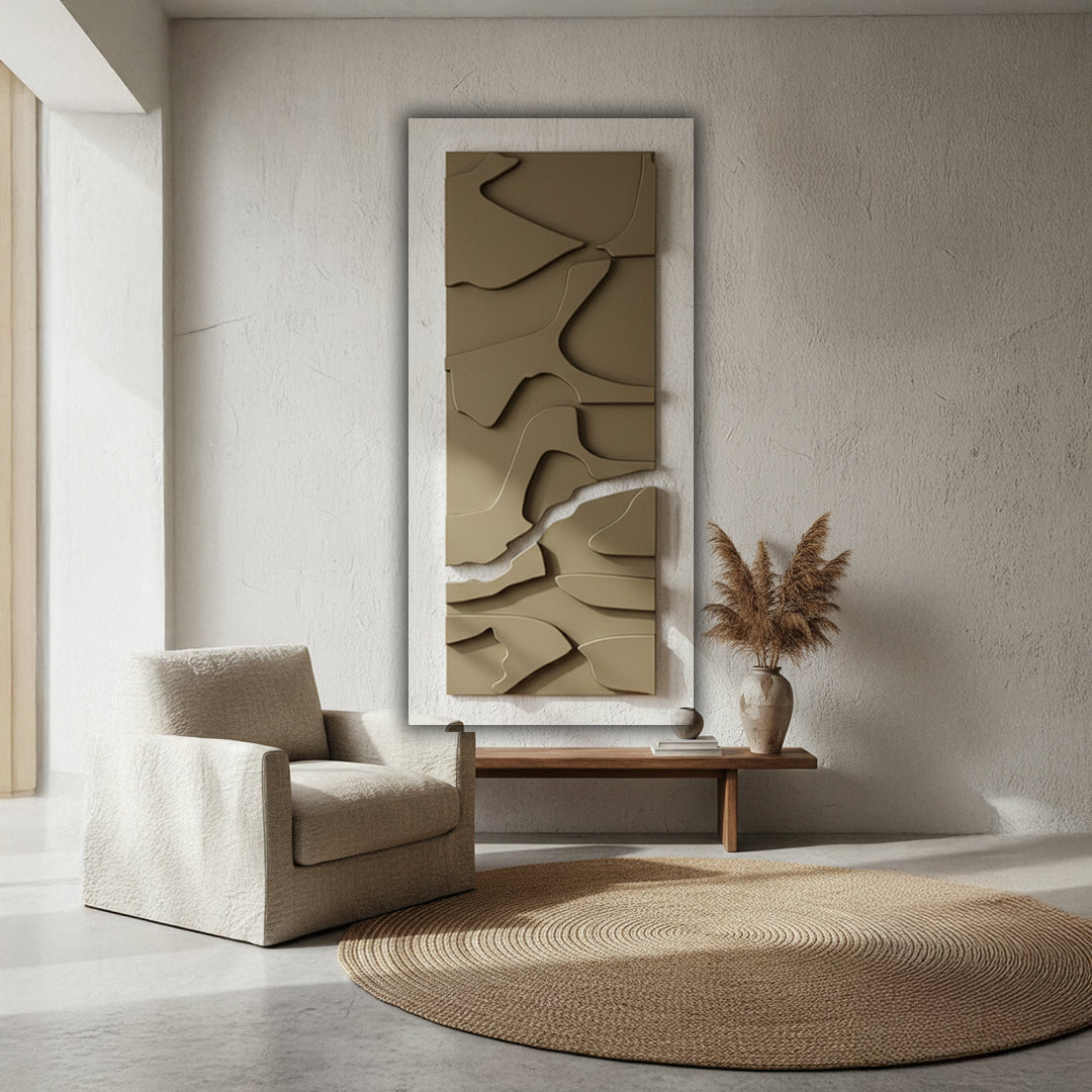 Wood carving sandstone artwork by BEACON, PCA-010, featuring intricate natural wood textures and detailed craftsmanship.