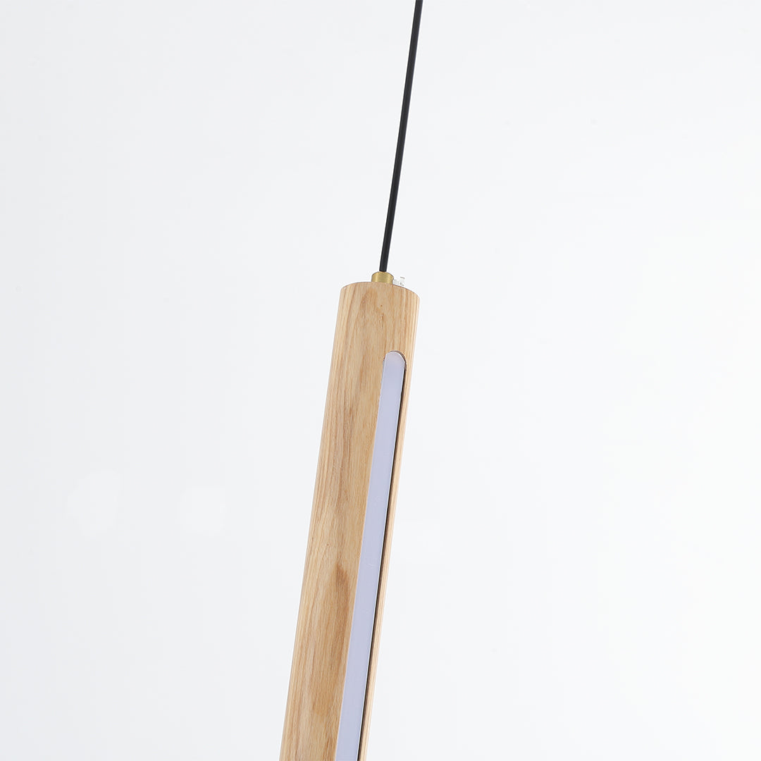 Wood Lustre LED Linear Light Pendant Lamp - Ashwood MYCP-XTE-Ash - Pendant Lamps - ebarza Furniture UAE | Shop Modern Furniture in Abu Dhabi & Dubai - مفروشات ايبازرا في الامارات | تسوق اثاث عصري وديكورات مميزة في دبي وابوظبي