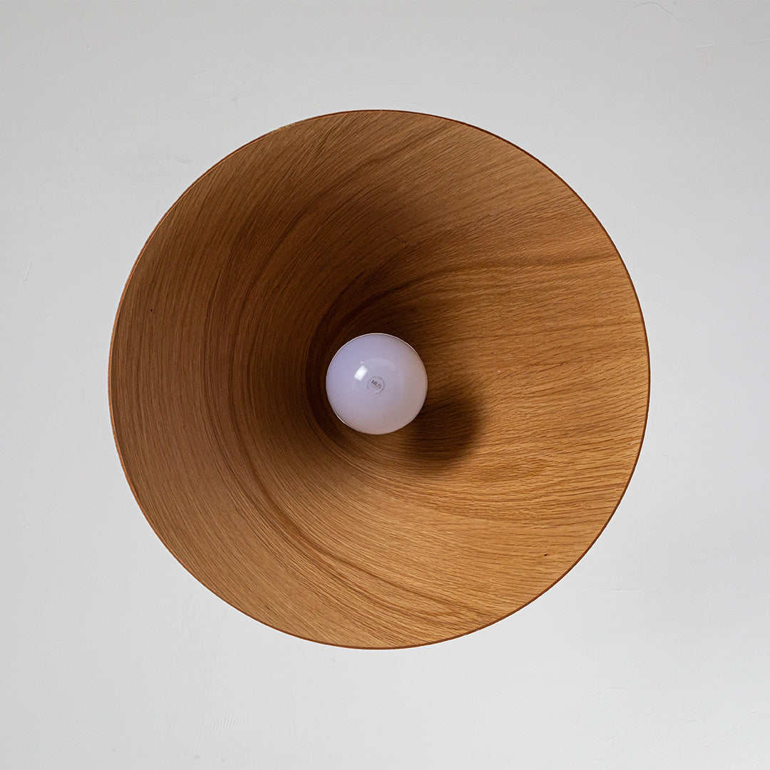 Wood Wave Pendant Lamp - Natural Wood Color MYCP-DLB-XL - Pendant Lamps - ebarza Furniture UAE | Shop Modern Furniture in Abu Dhabi & Dubai - مفروشات ايبازرا في الامارات | تسوق اثاث عصري وديكورات مميزة في دبي وابوظبي