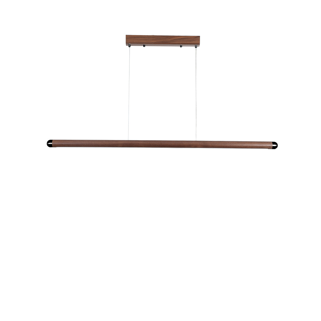 Woodland Charm LED Linear Light Pendant Lamp - Walnut MYCP-XTB-Walnut-2400 - Pendant Lamps - ebarza Furniture UAE | Shop Modern Furniture in Abu Dhabi & Dubai - مفروشات ايبازرا في الامارات | تسوق اثاث عصري وديكورات مميزة في دبي وابوظبي