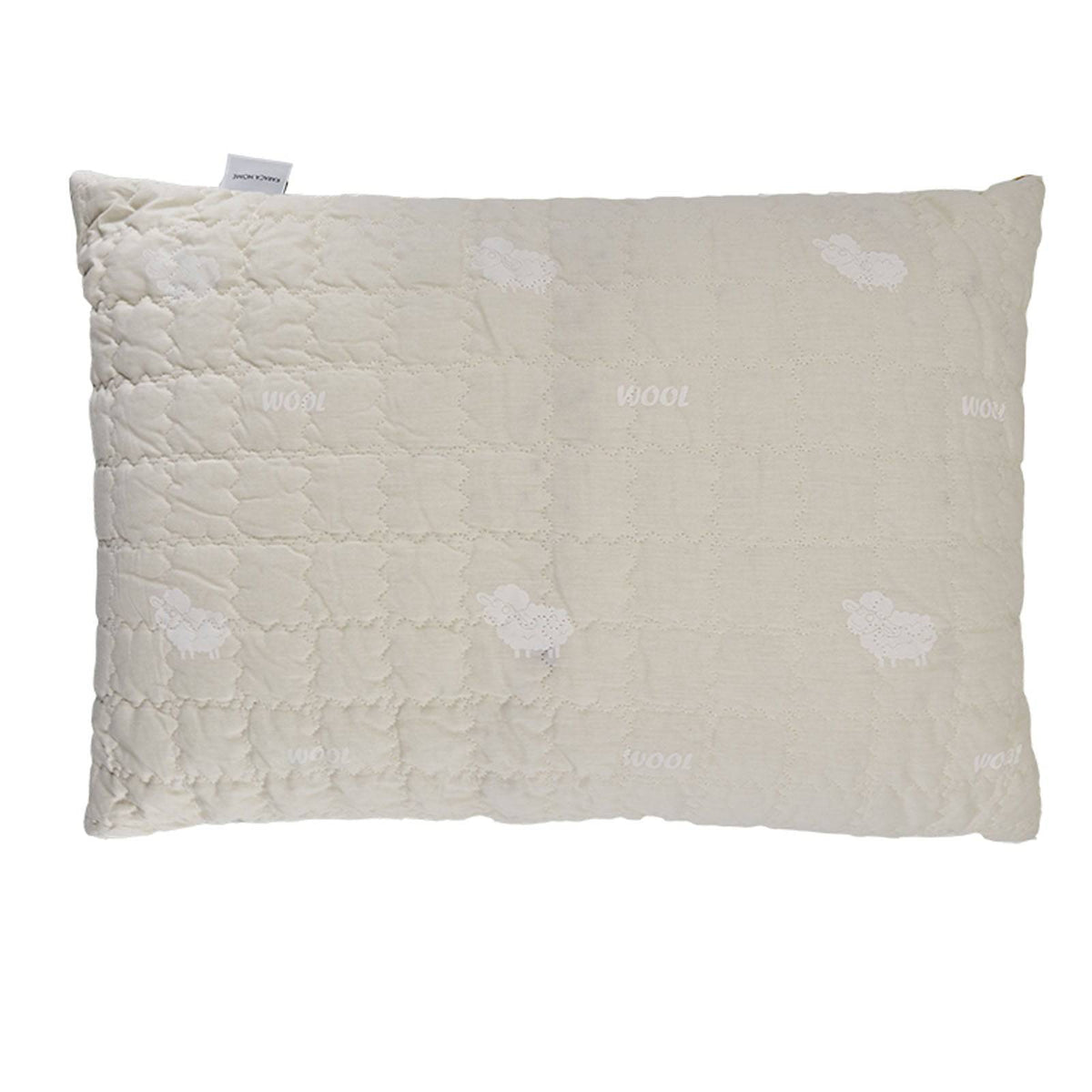 Wool pillow 50x70 cm from Yun Pillow by KARACA HOME, soft cushion with cozy wool fabric in neutral tones.