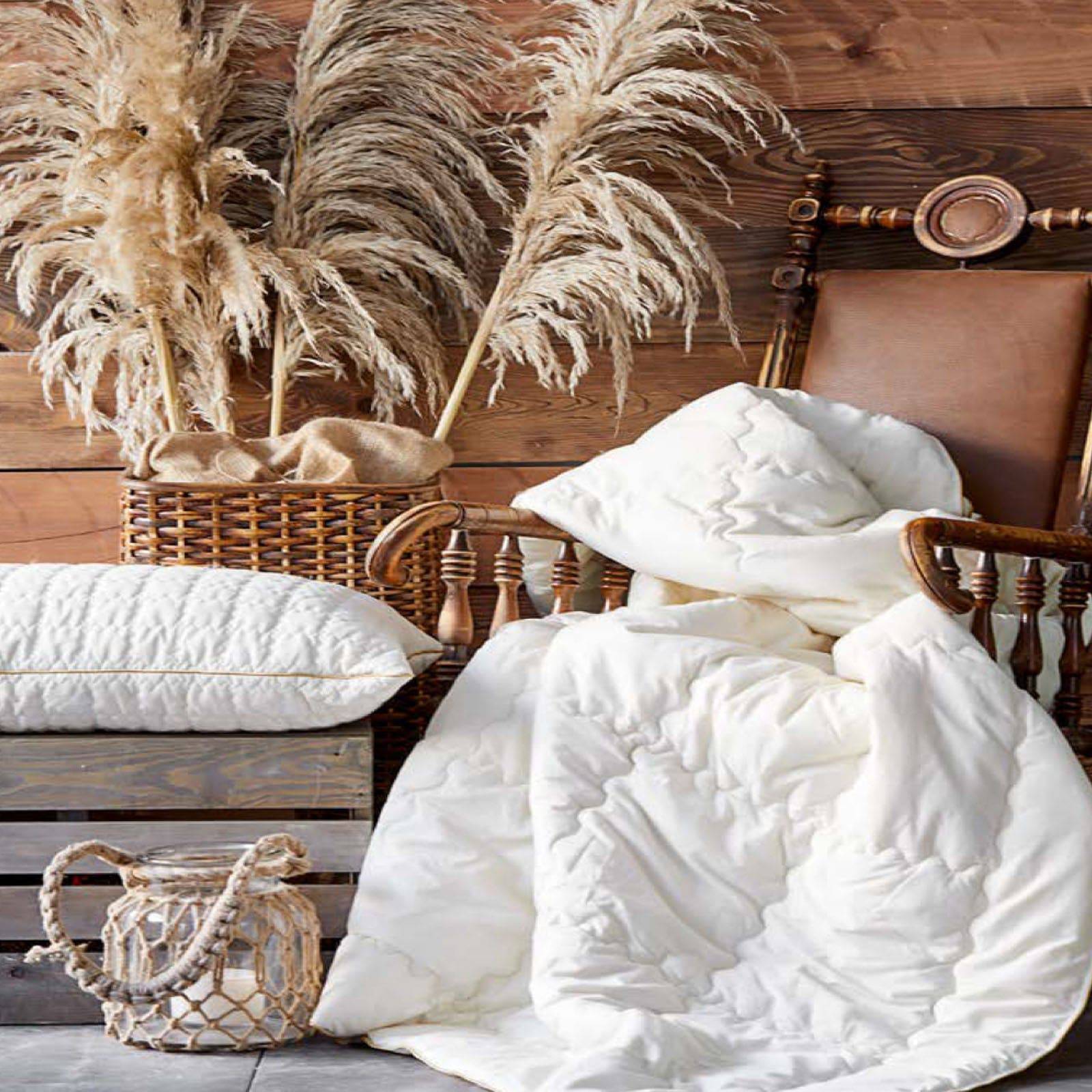 Wool pillow 50x70 cm from Yun Pillow by KARACA HOME, plush cushion with soft wool fabric and cozy appearance.