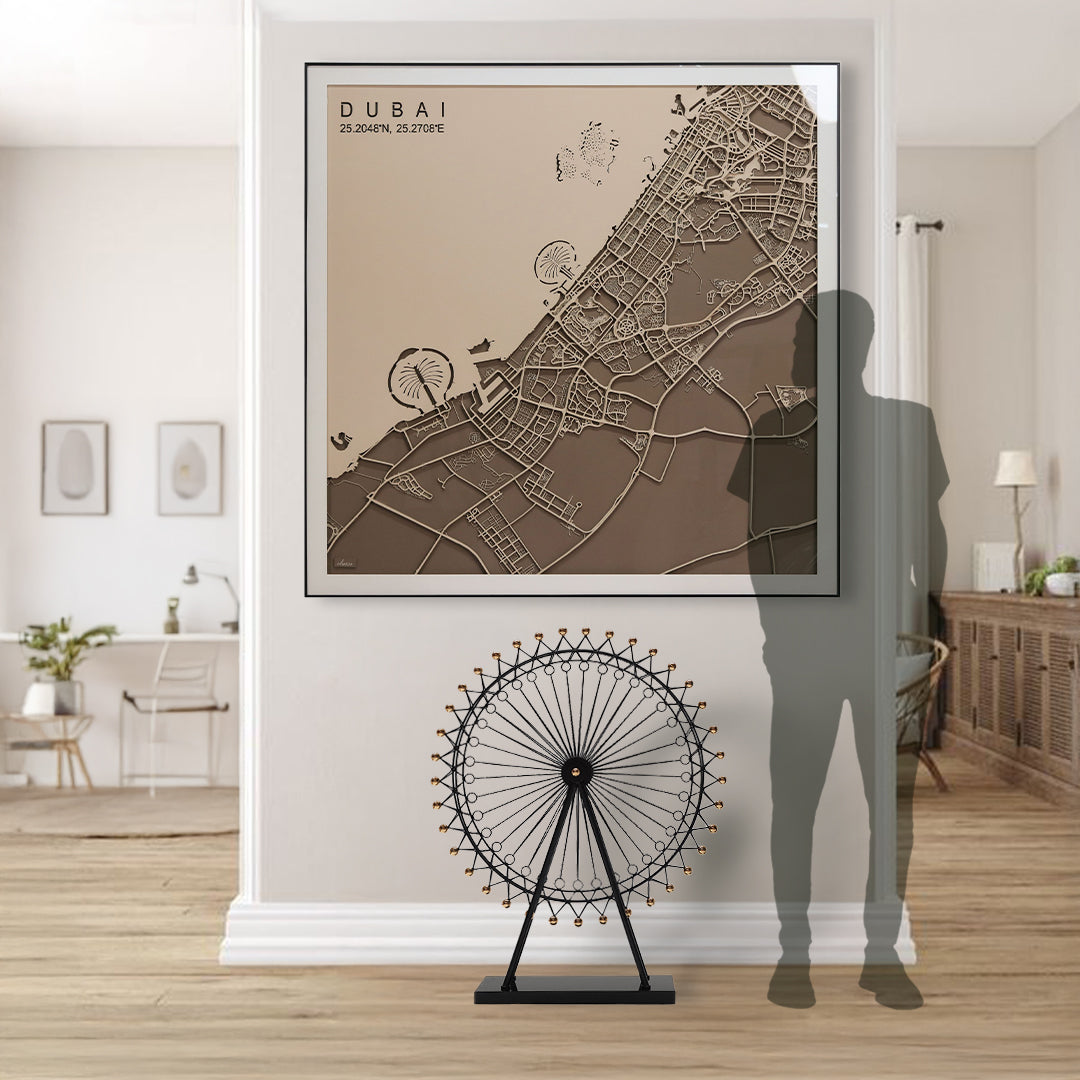 Xl Dubai Eye Sculpture Ai0022B K - Home Decor Figurines - ebarza Furniture UAE | Shop Modern Furniture in Abu Dhabi & Dubai - مفروشات ايبازرا في الامارات | تسوق اثاث عصري وديكورات مميزة في دبي وابوظبي