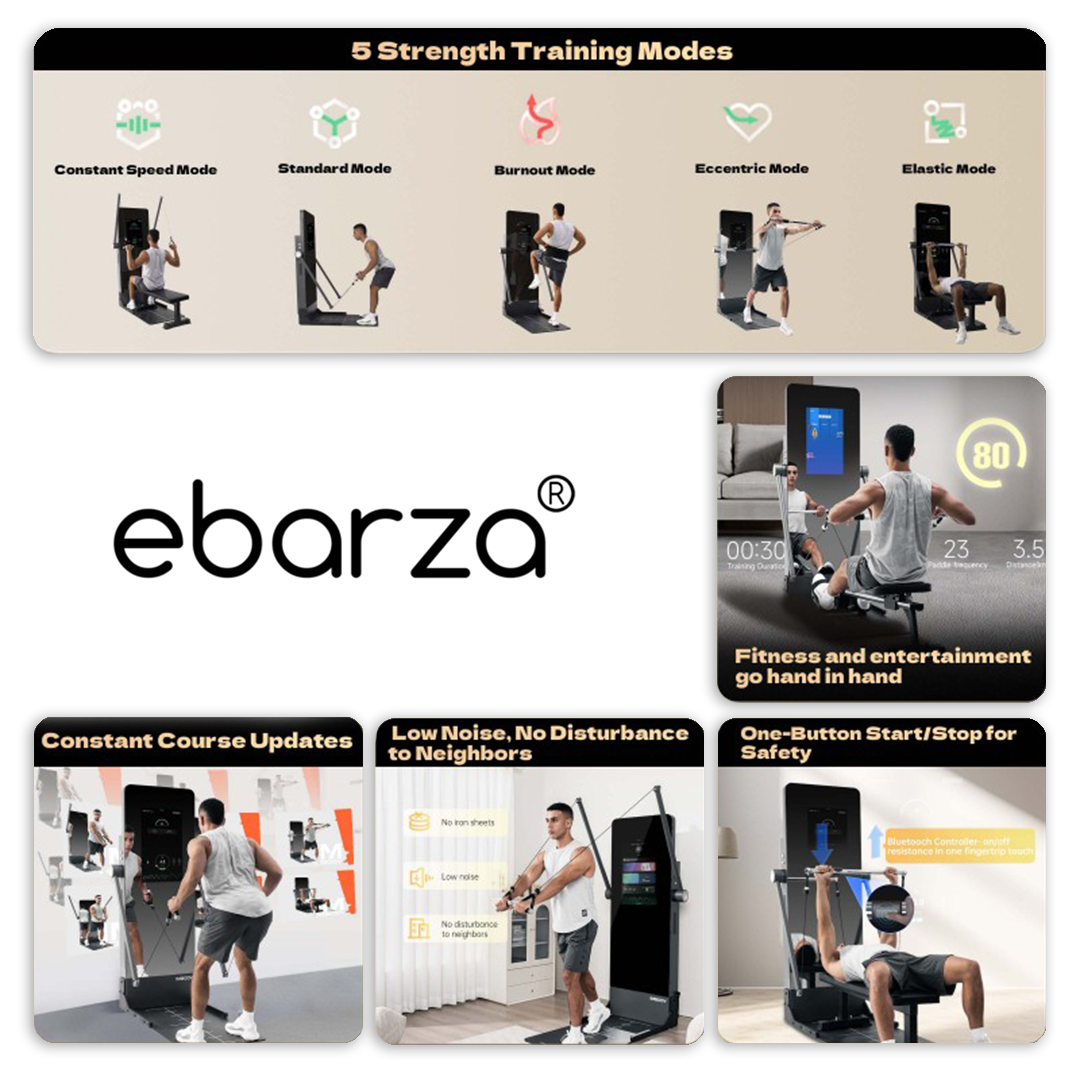 Smart Home Gym - Intelligent Training Mirror Platform - Mirrors - ebarza Furniture UAE | Shop Modern Furniture in Abu Dhabi & Dubai - مفروشات ايبازرا في الامارات | تسوق اثاث عصري وديكورات مميزة في دبي وابوظبي
